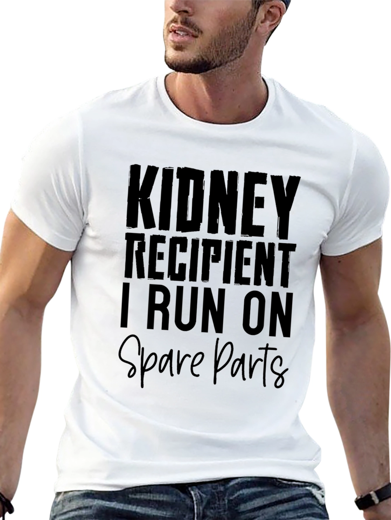 Kidney Recipient Spare Parts Graphic T-Shirt