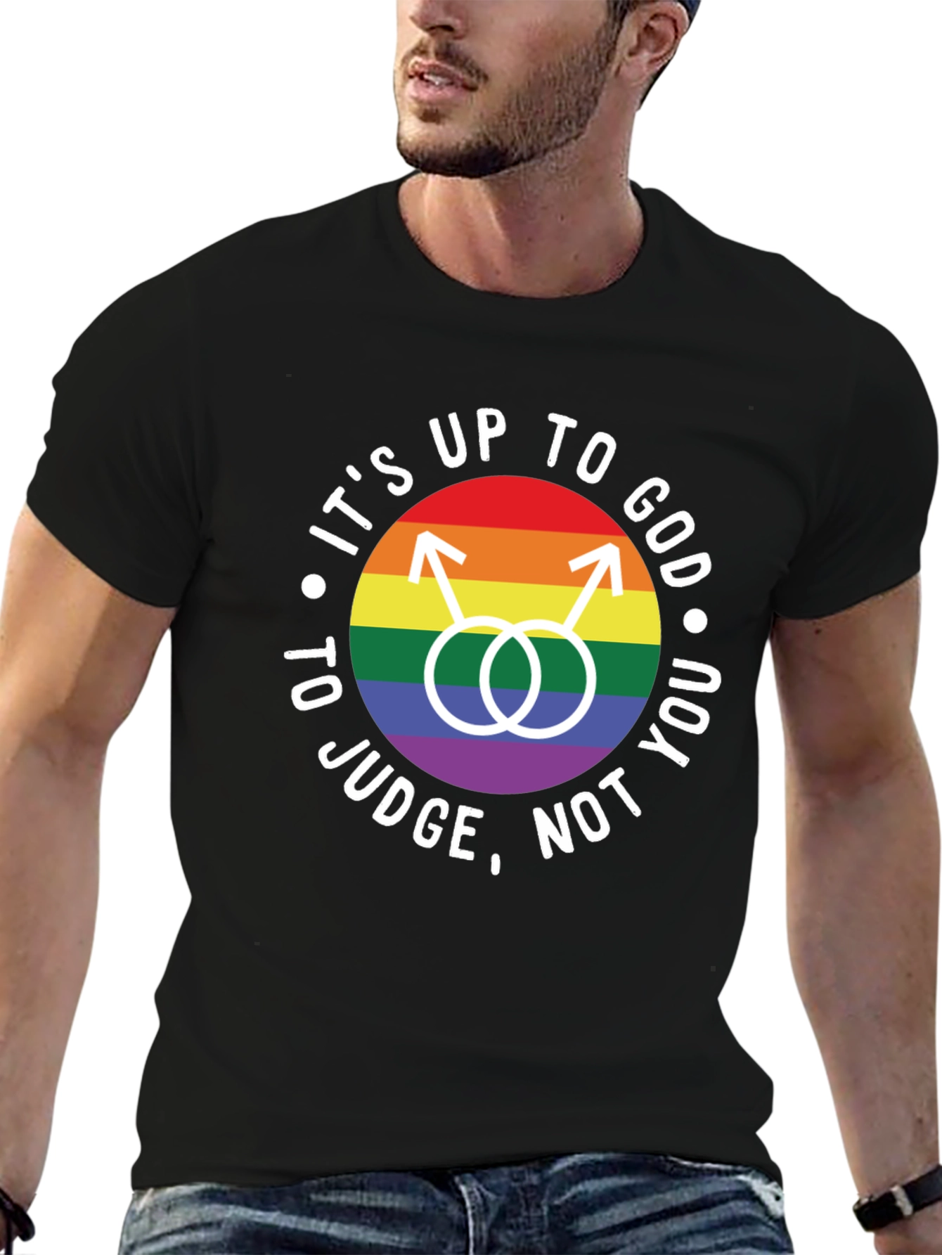 Its Up to God T-Shirt - LGBTQ Pride Tee