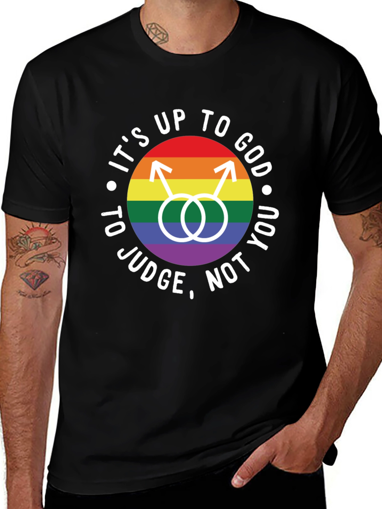 Its Up to God T-Shirt - LGBTQ Pride Tee