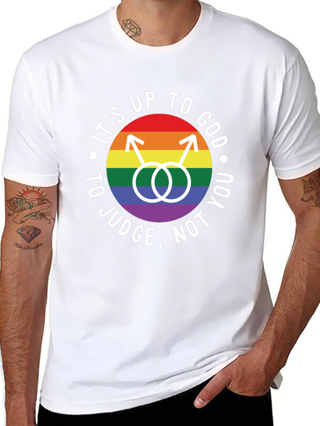 Its Up to God T-Shirt - LGBTQ Pride Tee