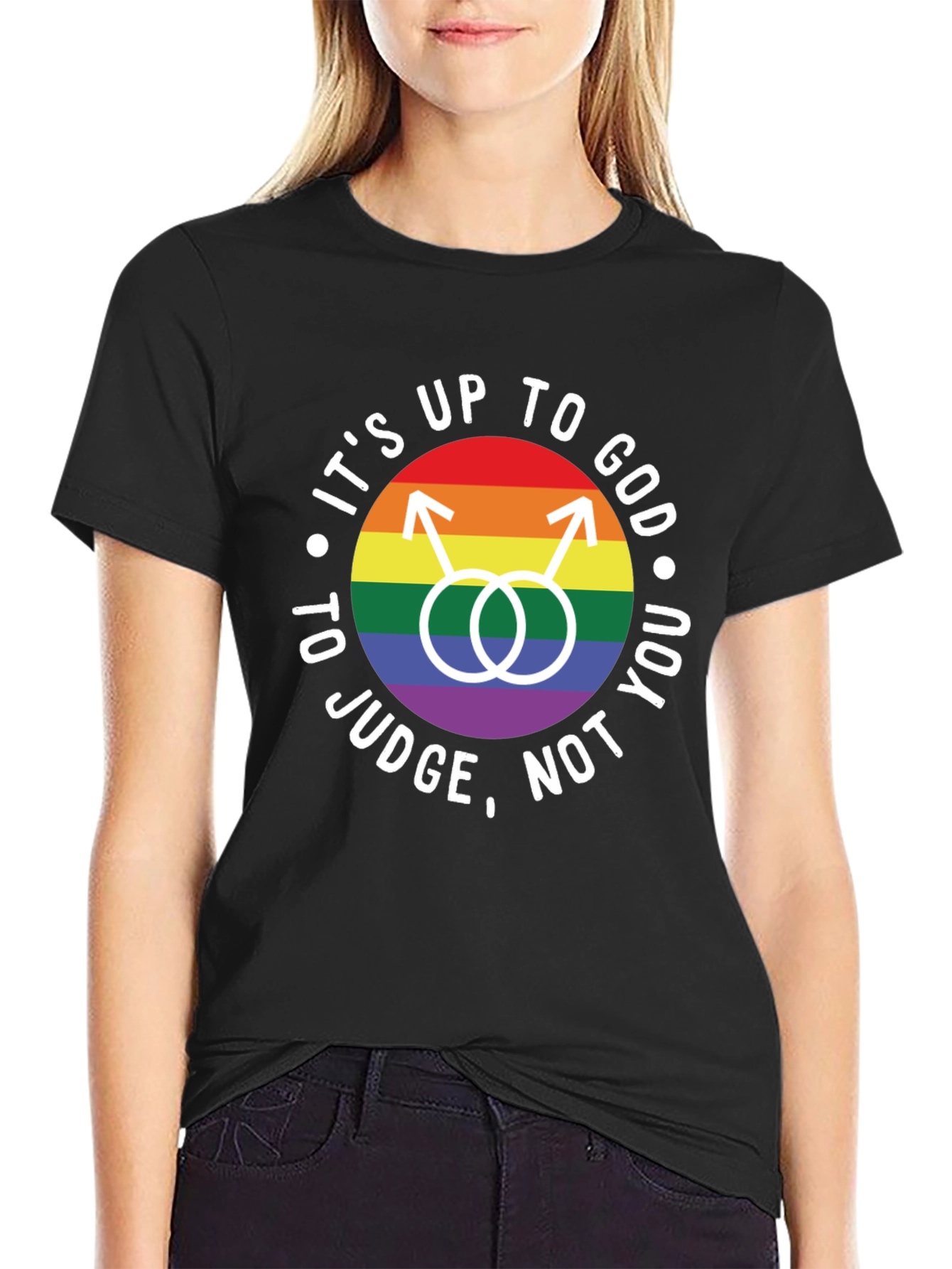 Its Up to God T-Shirt - LGBTQ Pride Tee