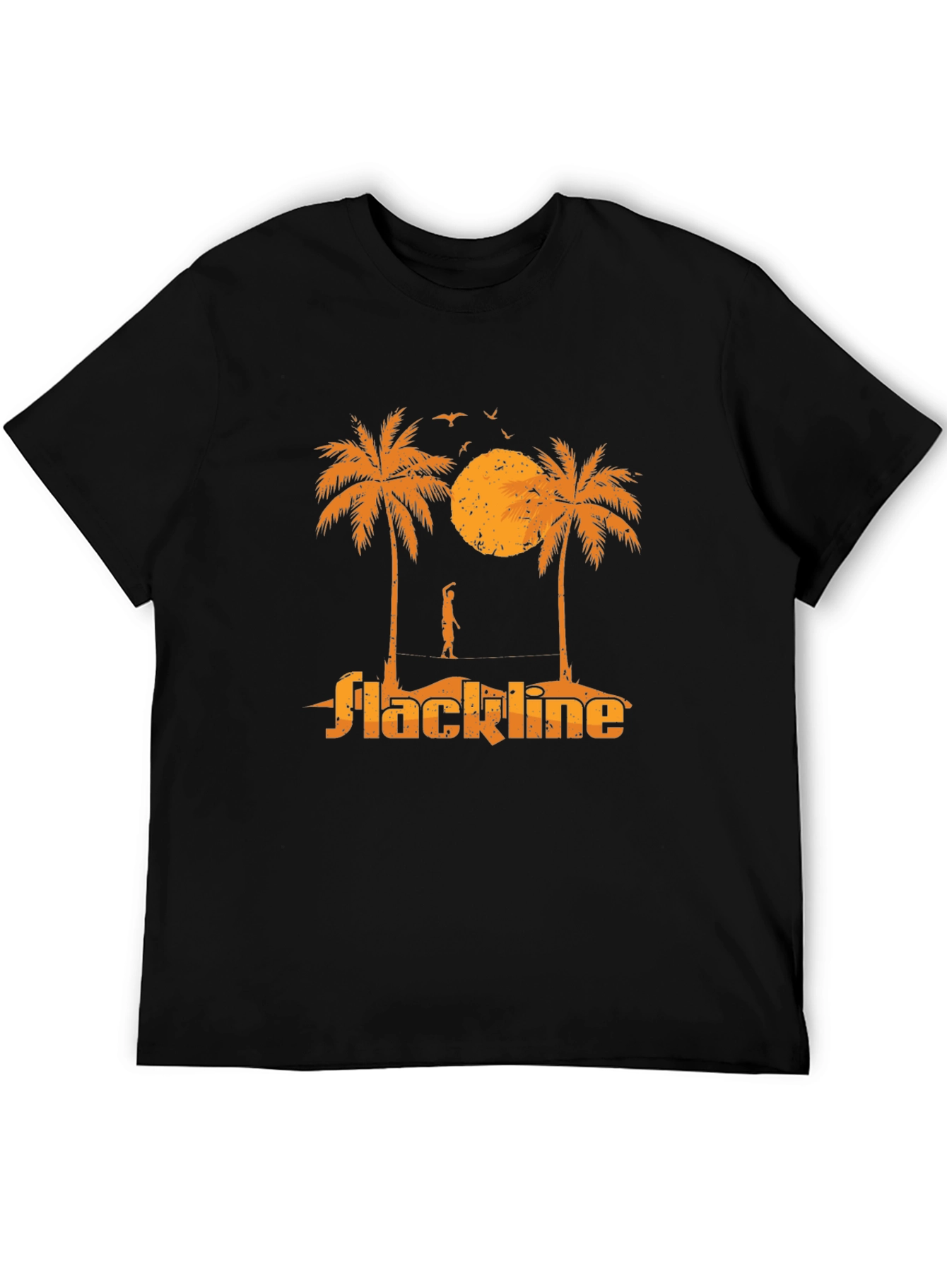 Slackline Palm Tree Graphic Tee - Black