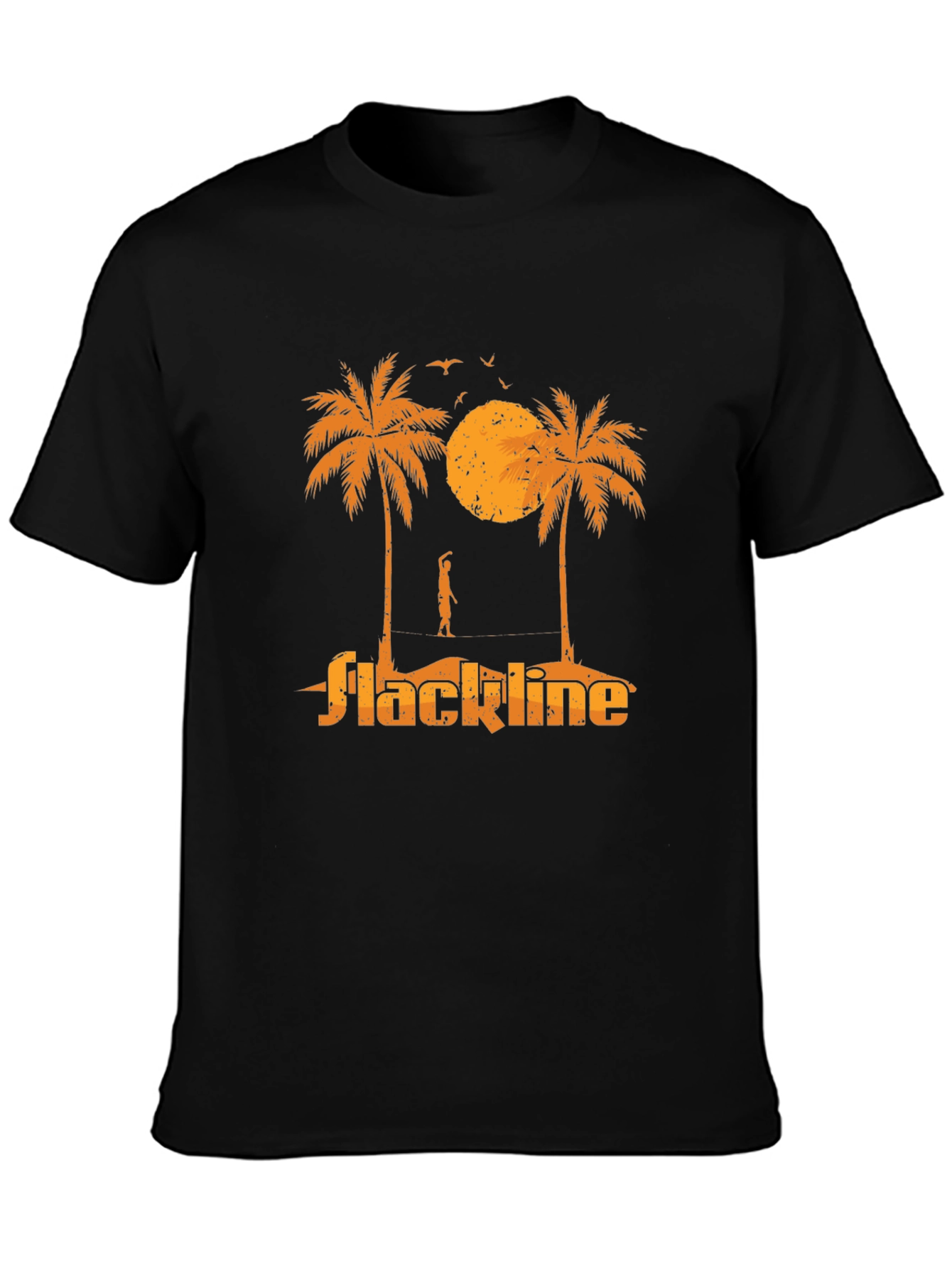 Slackline Palm Tree Graphic Tee - Black