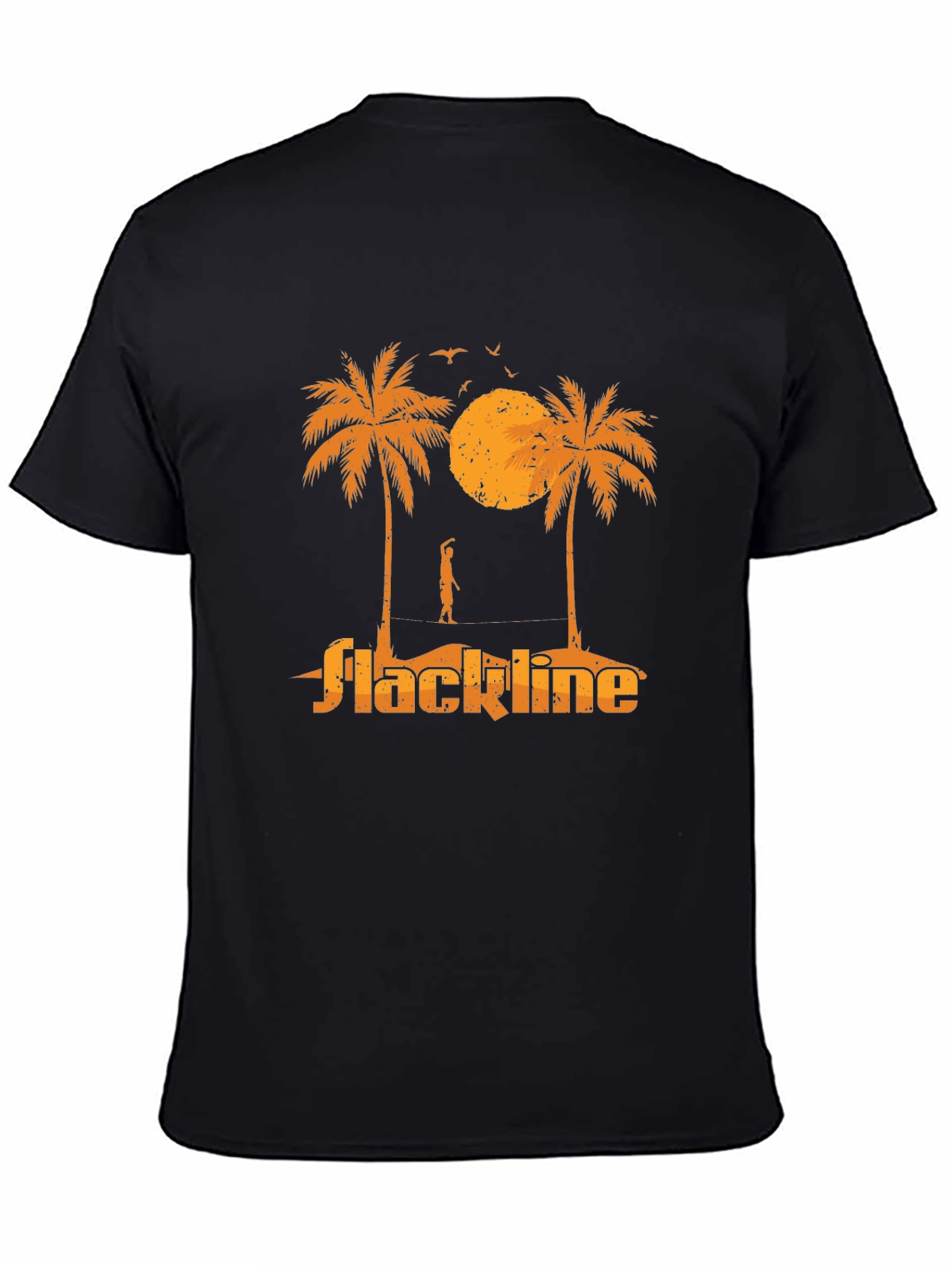 Slackline Palm Tree Graphic Tee - Black