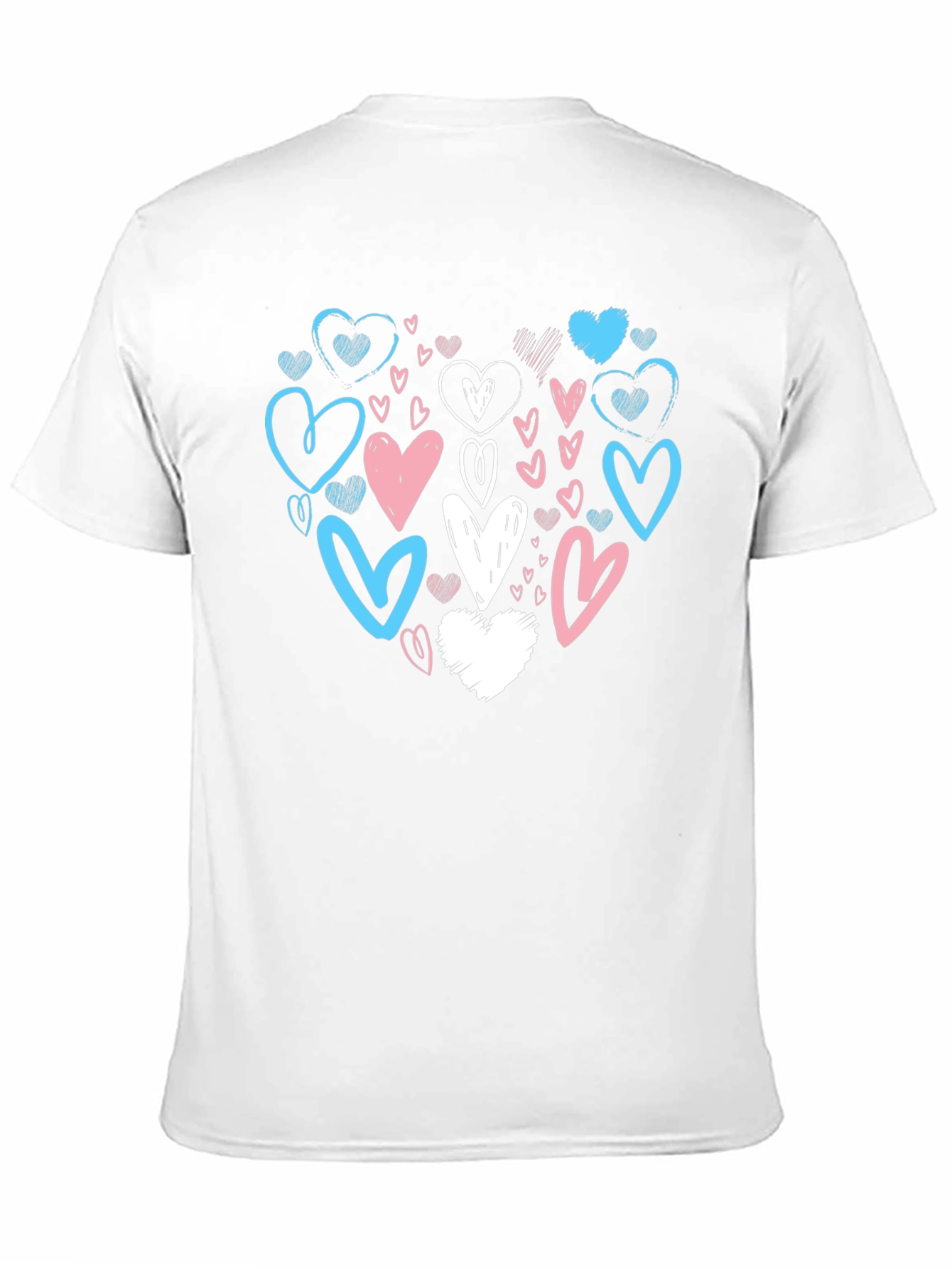 Heart Scribble Trans Pride T-Shirt
