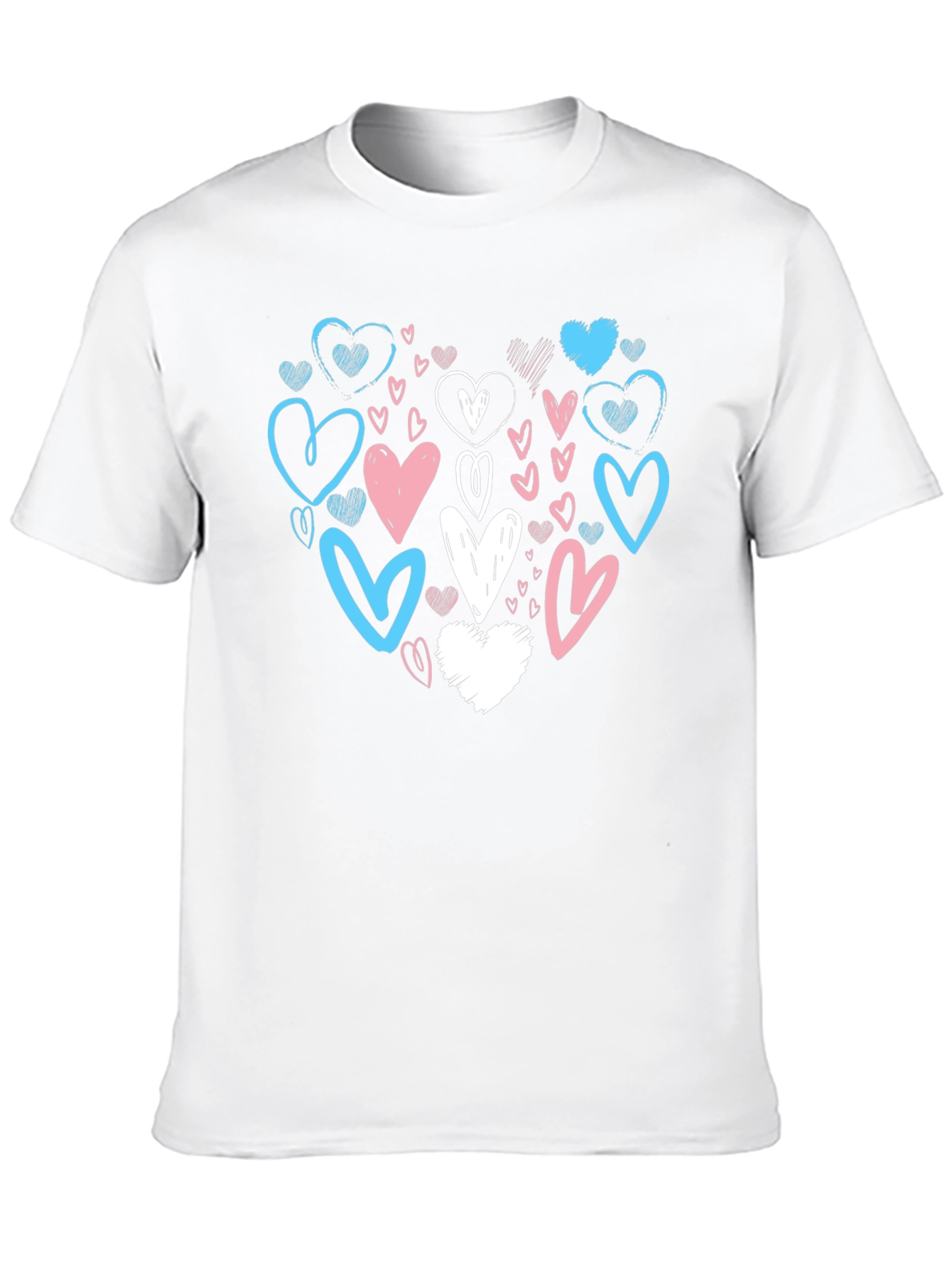 Heart Scribble Trans Pride T-Shirt