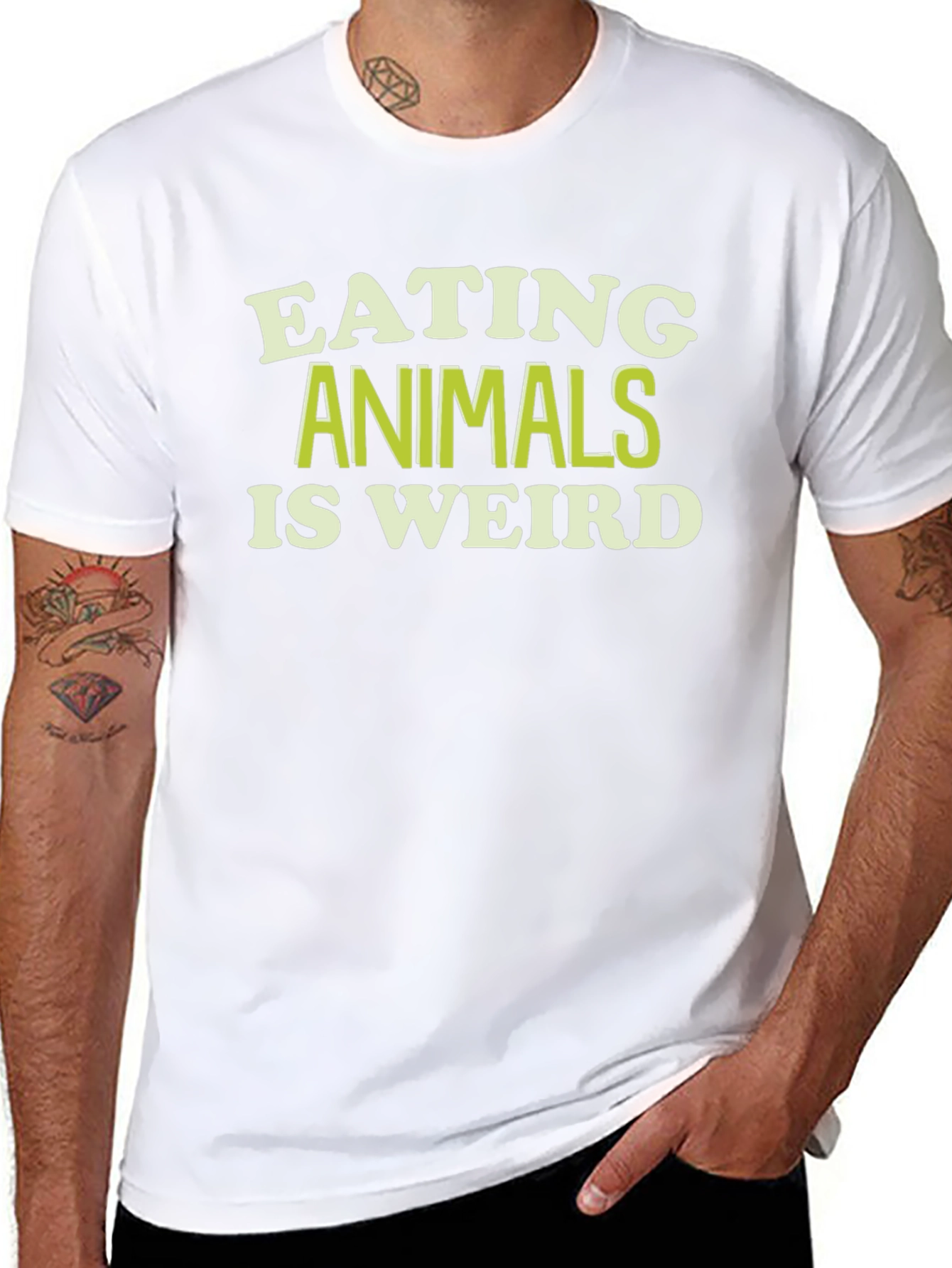 Eating Animals Is Weird Graphic Tee - Vegan T-Shirt