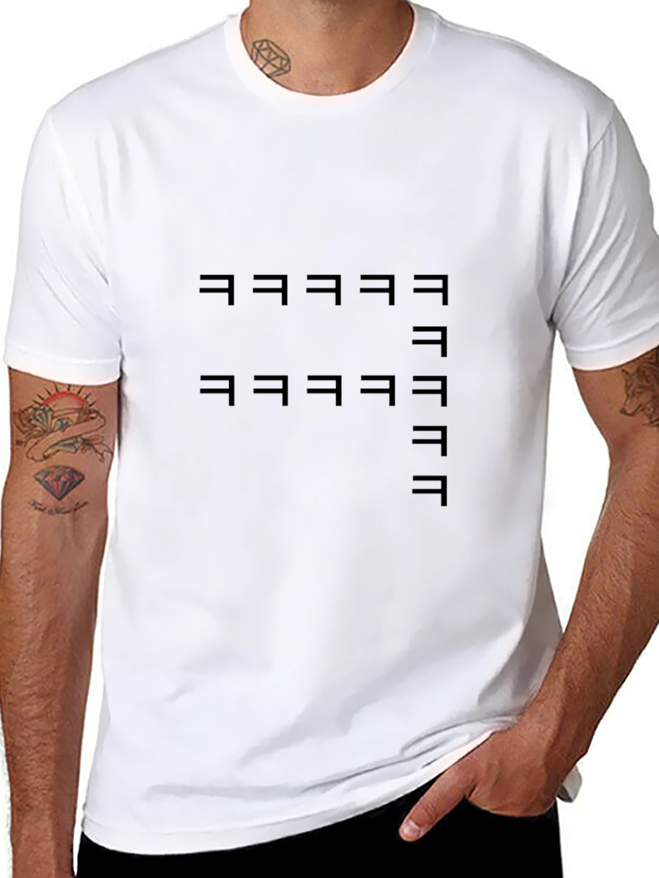 Geometric Pattern Tee - Modern Minimalist Design