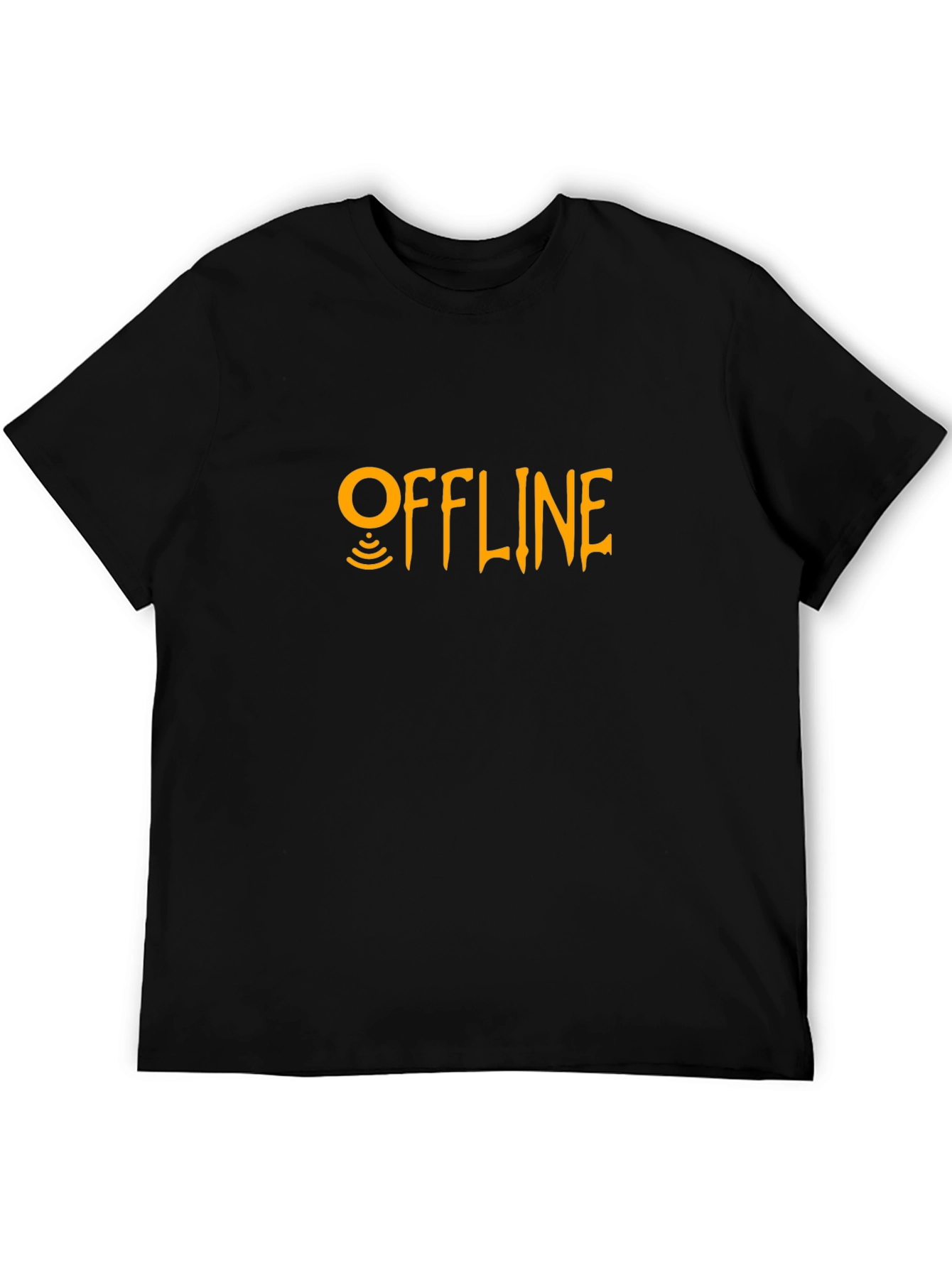 Offline Mode Black Graphic Tee - Stay Disconnected