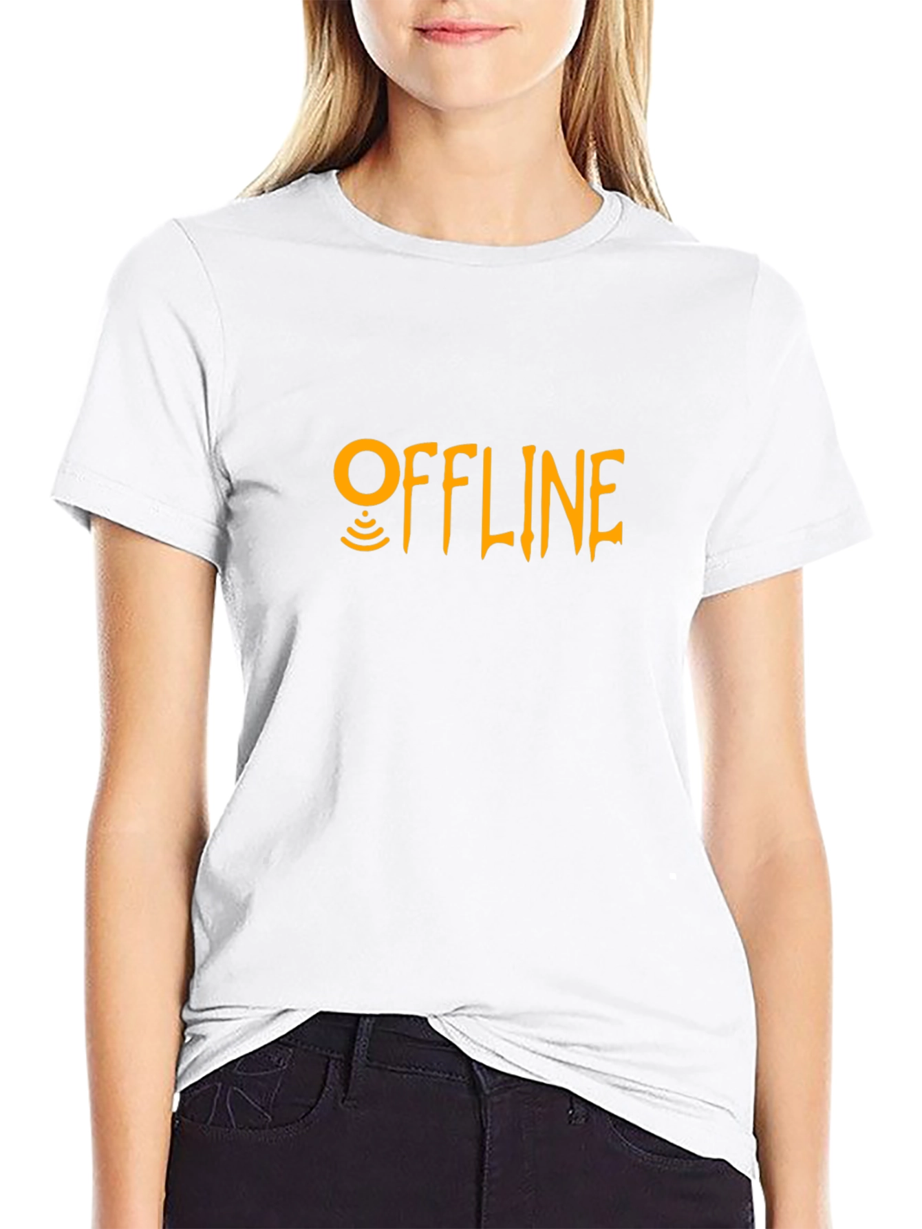 Offline Mode Black Graphic Tee - Stay Disconnected