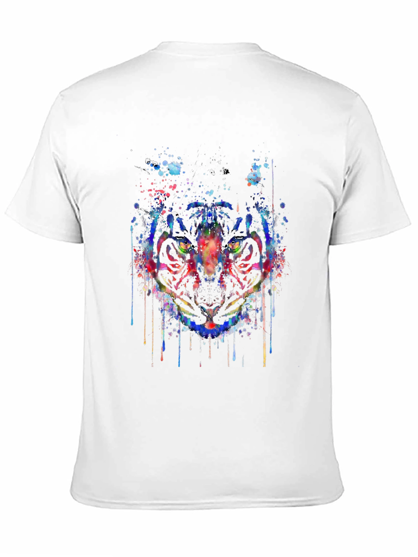 Abstract Tiger Graphic T-Shirt