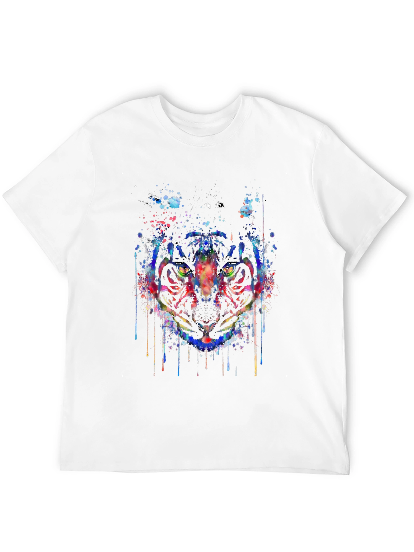 Abstract Tiger Graphic T-Shirt