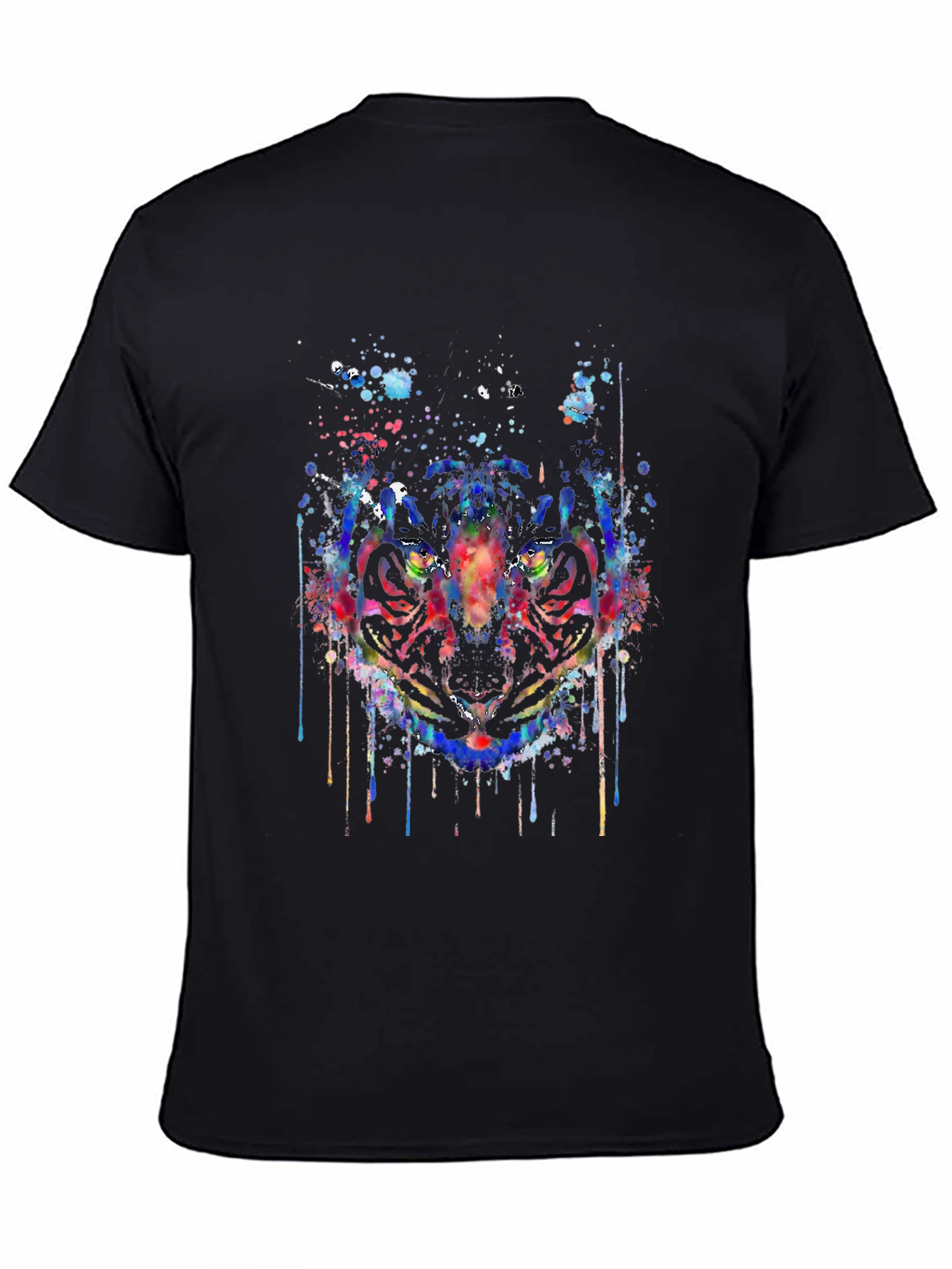 Abstract Tiger Graphic T-Shirt