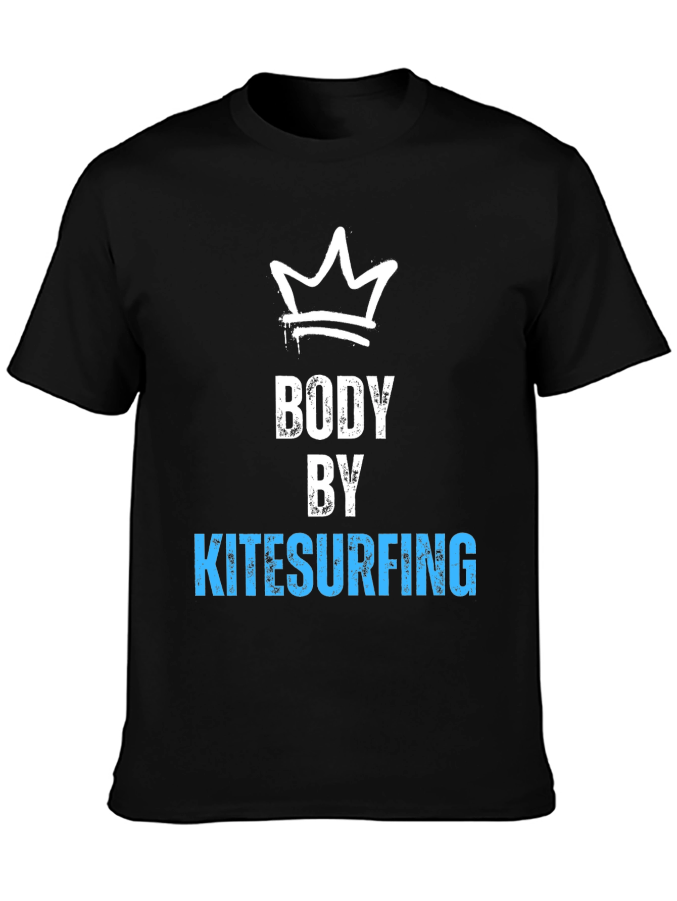 Body by Kitesurfing T-Shirt - Black Crew Neck