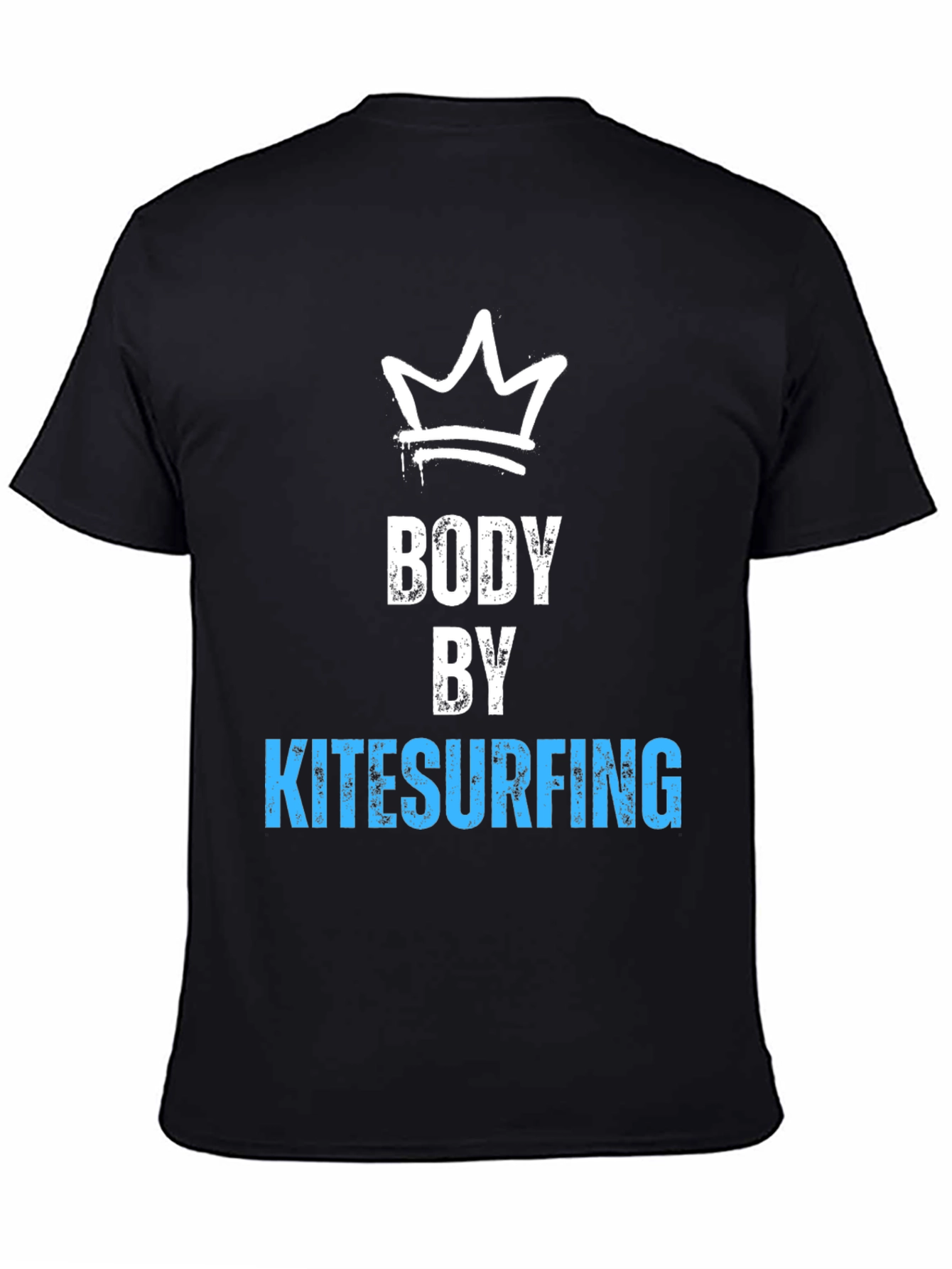Body by Kitesurfing T-Shirt - Black Crew Neck