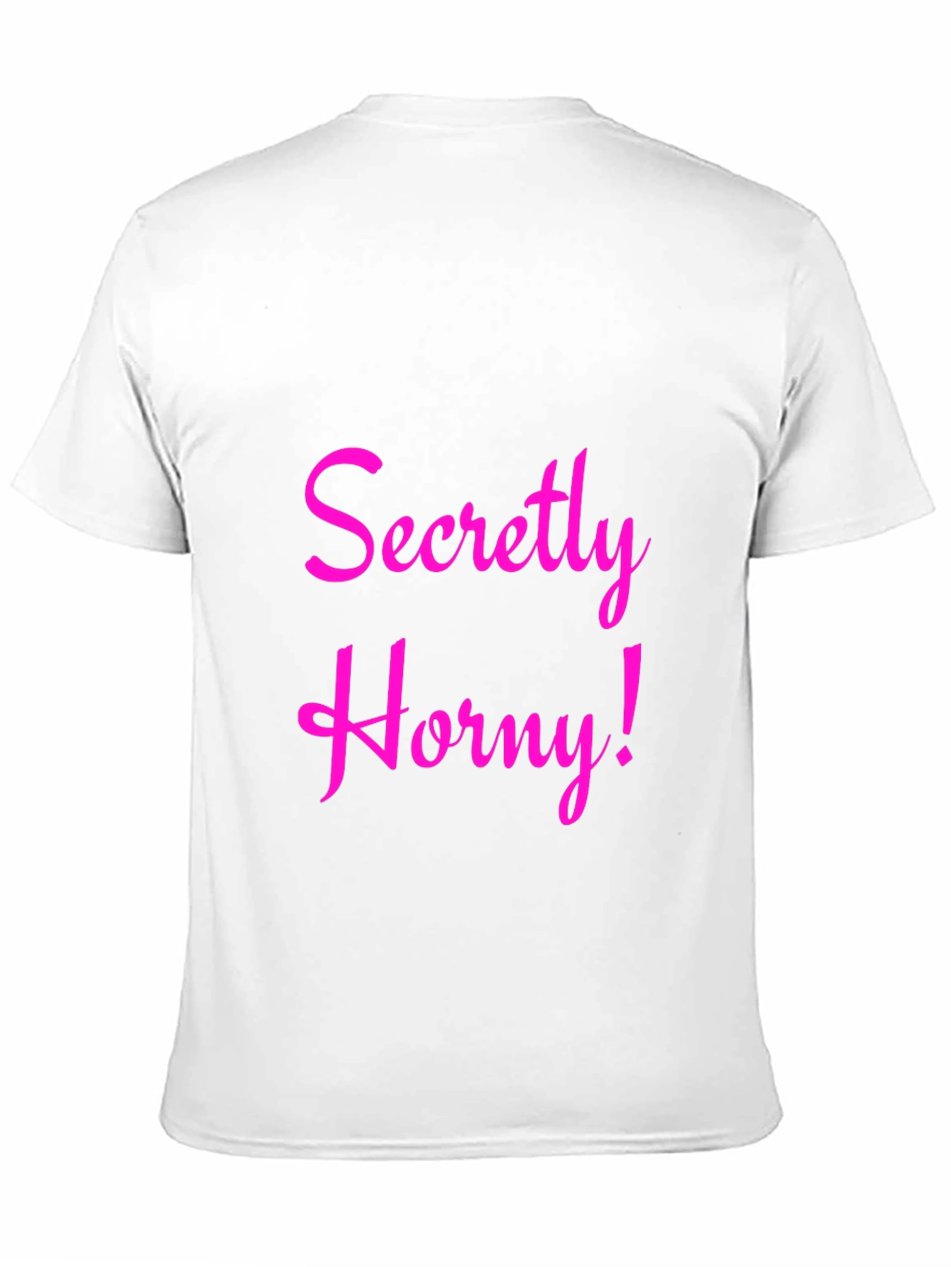 Secretly Horny Black Graphic Tee - Mens Fashion