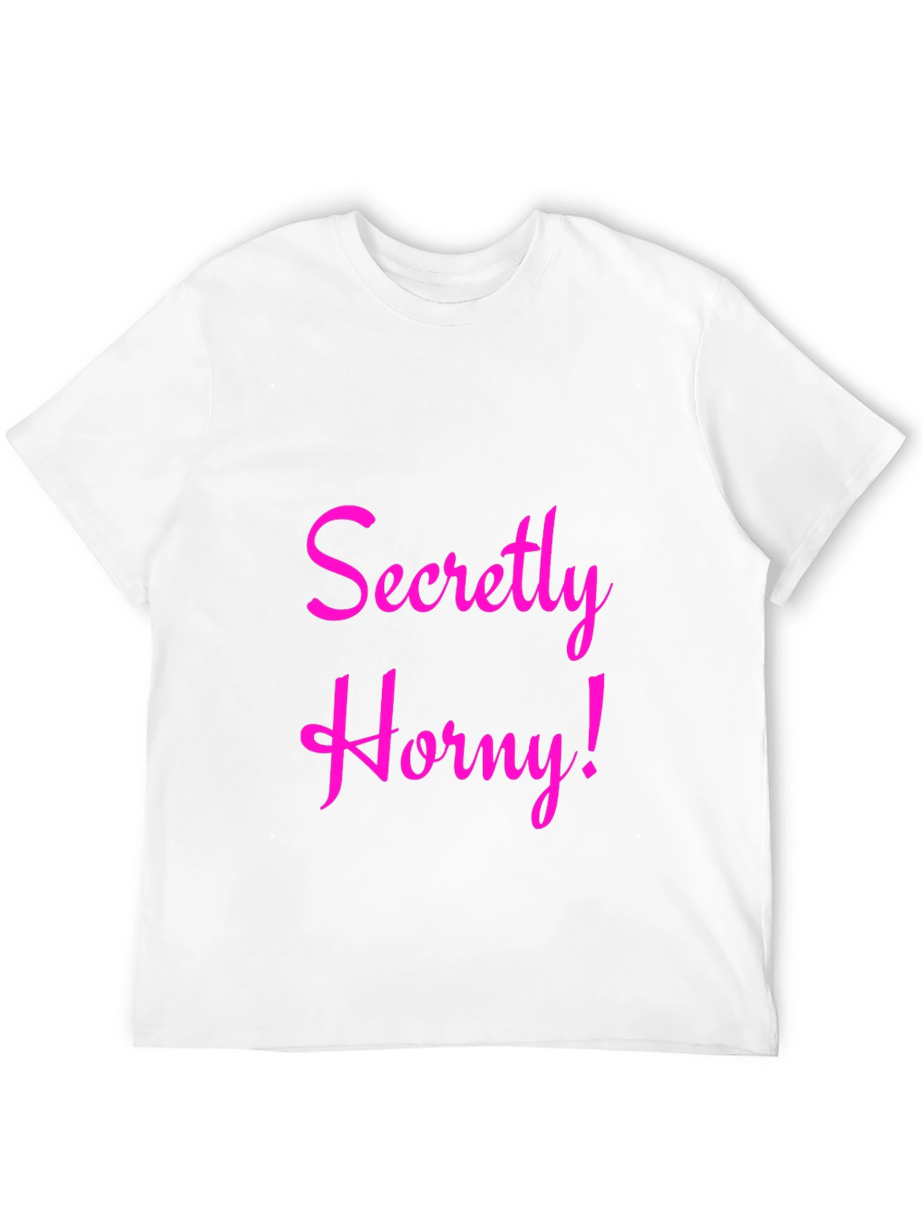 Secretly Horny Black Graphic Tee - Mens Fashion