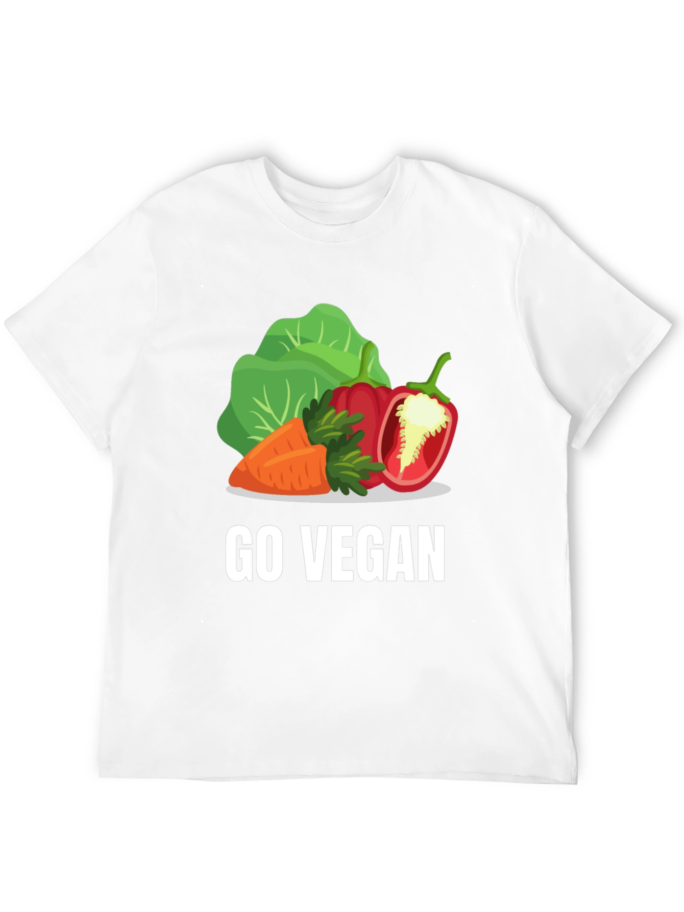 Go Vegan T-Shirt - Vegetable Graphic Tee