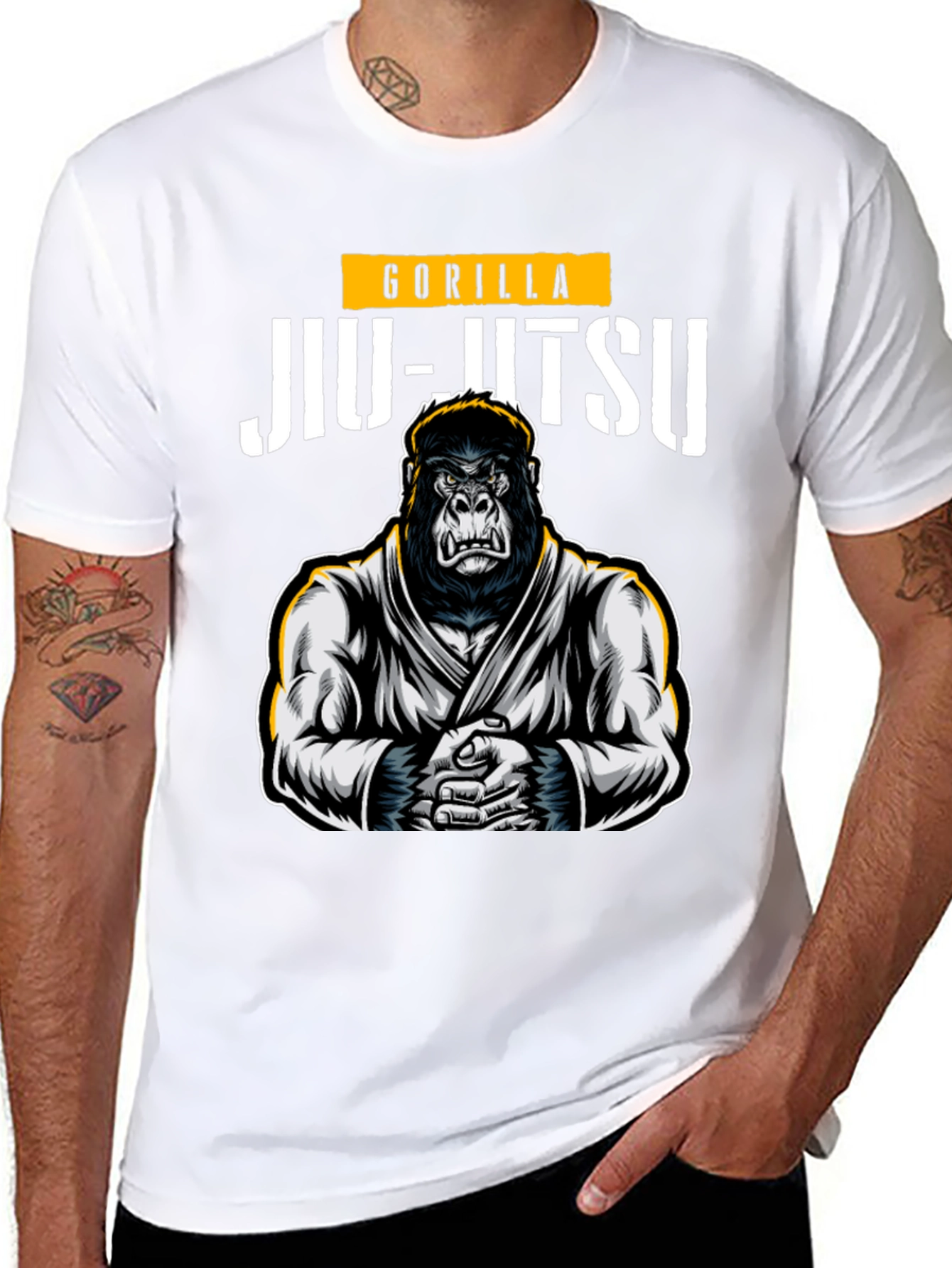 Gorilla Jiu-Jitsu Black Graphic Tee