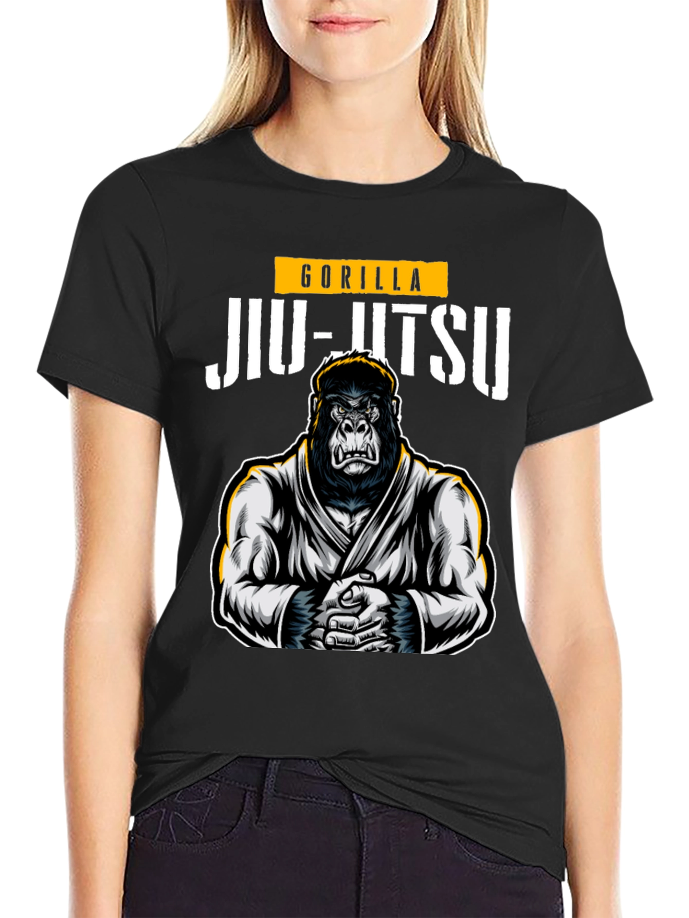 Gorilla Jiu-Jitsu Black Graphic Tee