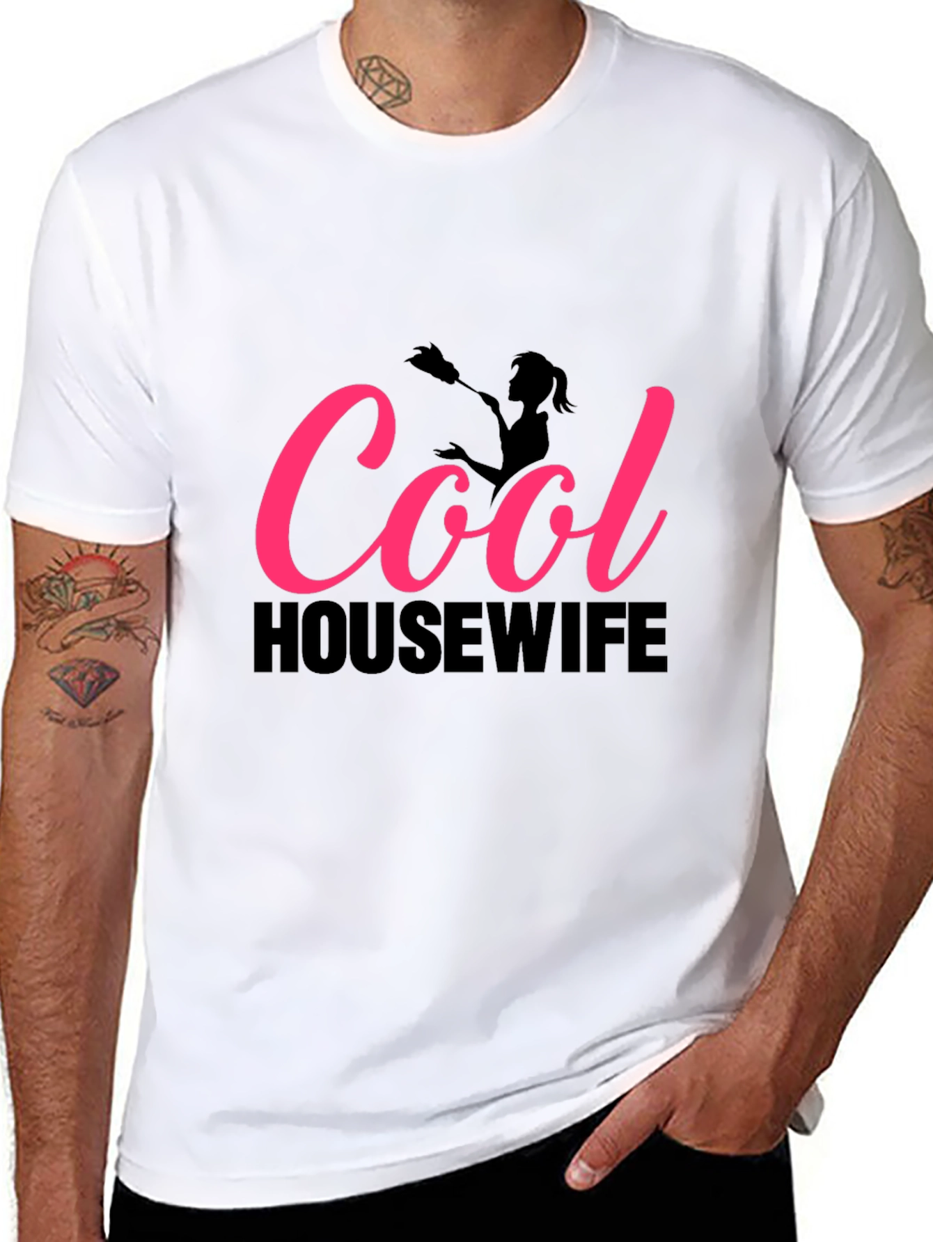 Cool Housewife Graphic Tee - Black T-Shirt