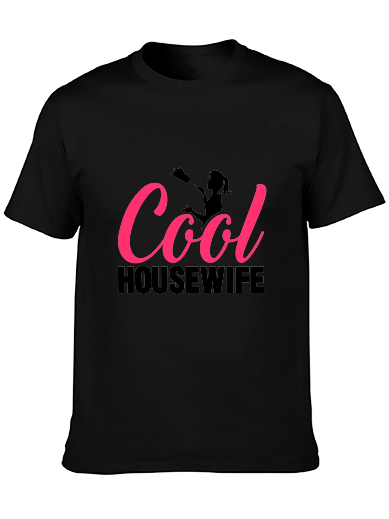 Cool Housewife Graphic Tee - Black T-Shirt