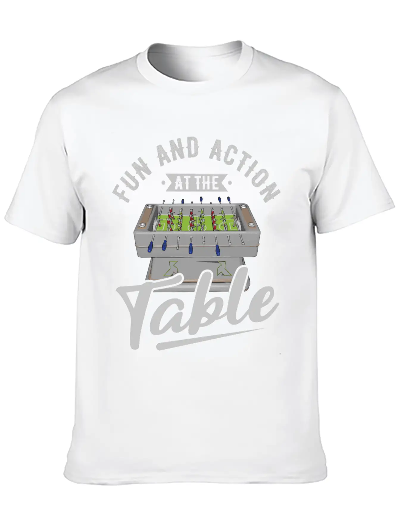Table Soccer Fan Gift Outfit Table Football Unisex Short Sleeve Soft Cotton T-Shirt – Casual Everyday Wear