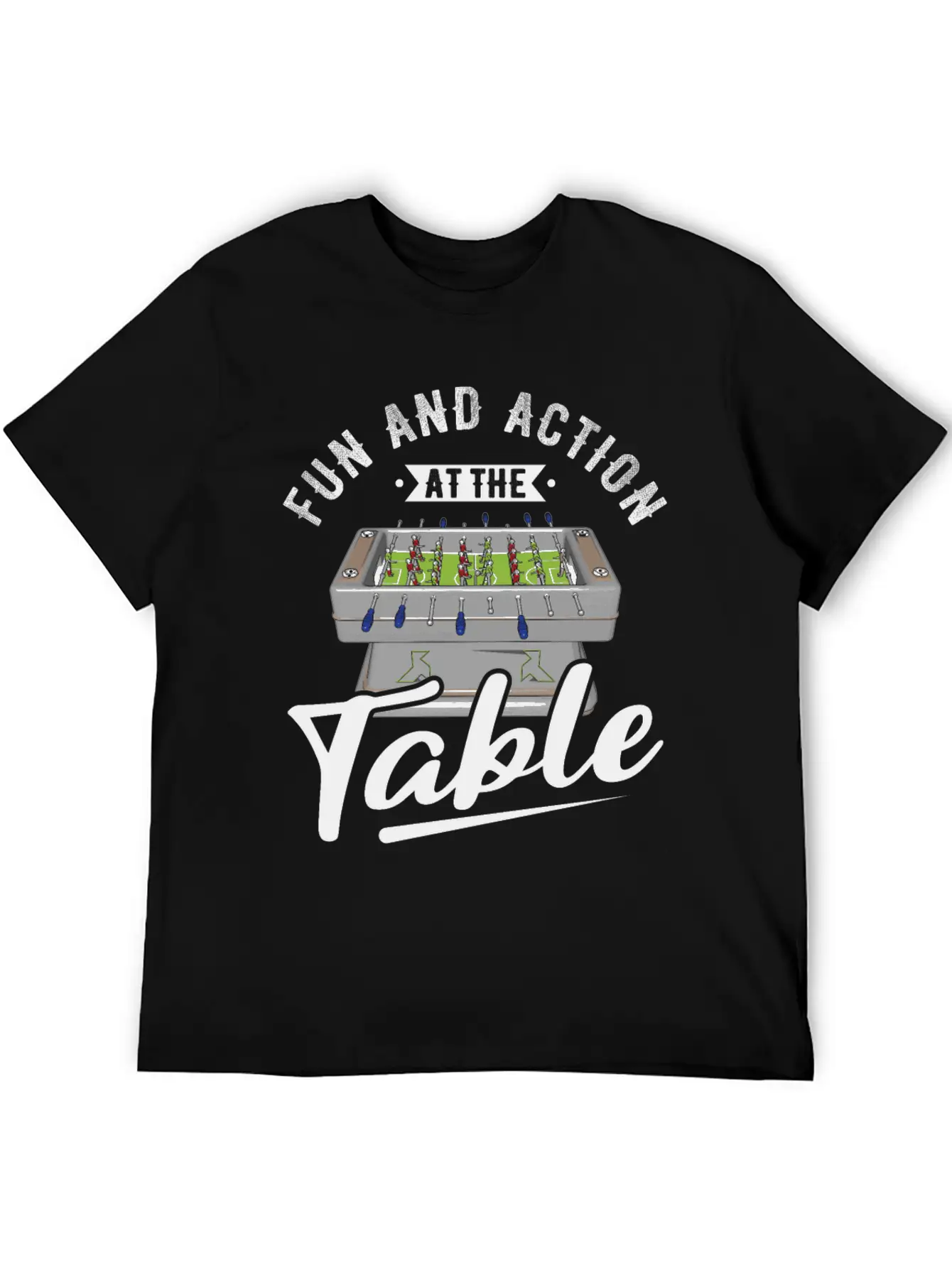 Table Soccer Fan Gift Outfit Table Football Unisex Short Sleeve Soft Cotton T-Shirt – Casual Everyday Wear