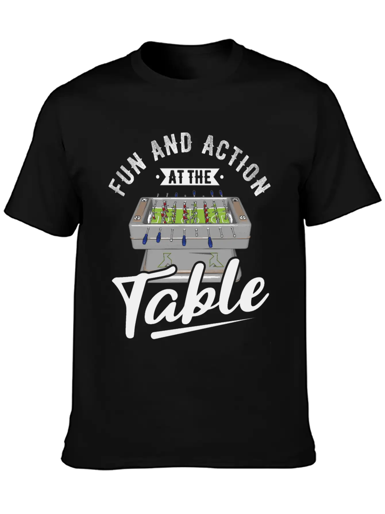 Table Soccer Fan Gift Outfit Table Football Unisex Short Sleeve Soft Cotton T-Shirt – Casual Everyday Wear