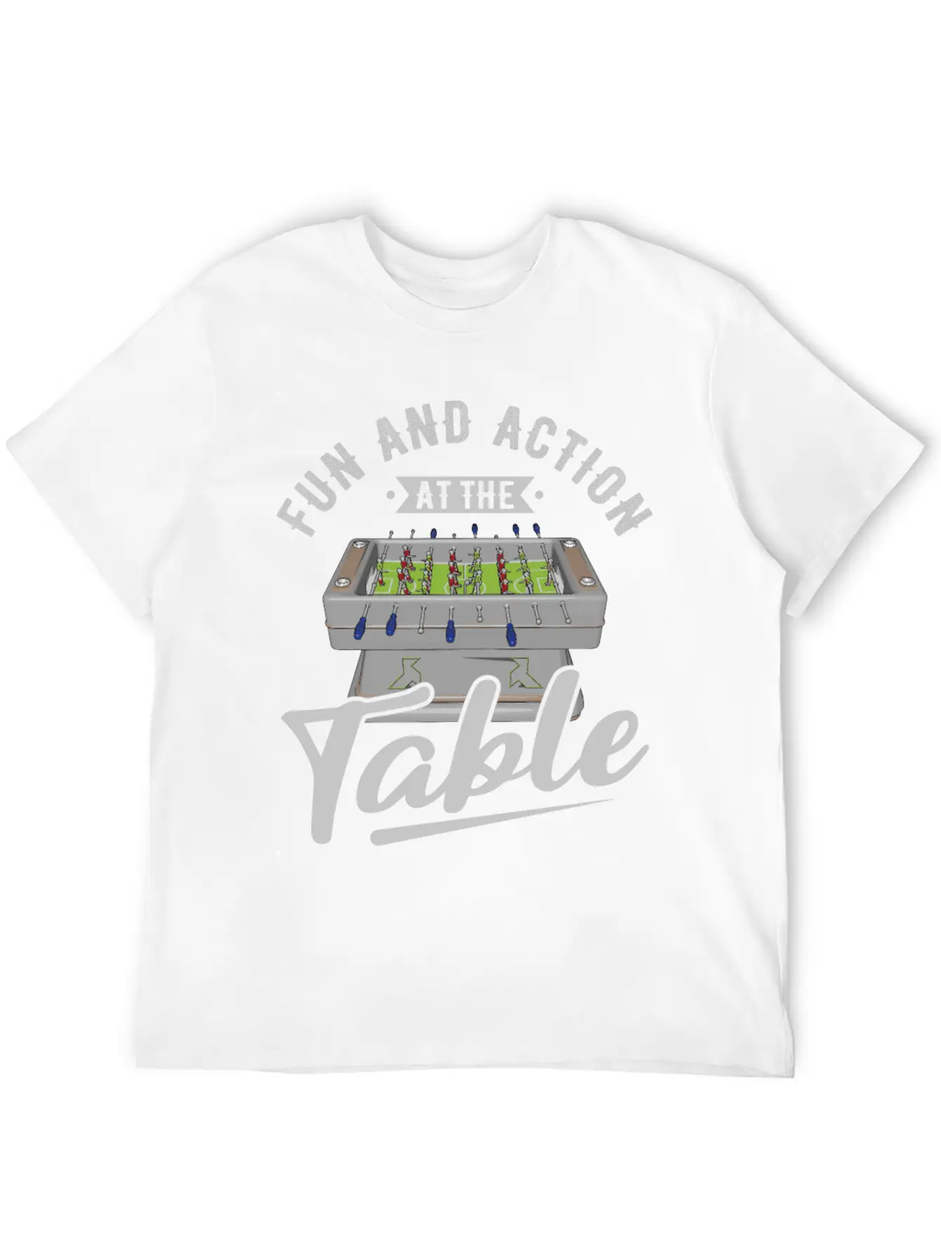 Table Soccer Fan Gift Outfit Table Football Unisex Short Sleeve Soft Cotton T-Shirt – Casual Everyday Wear