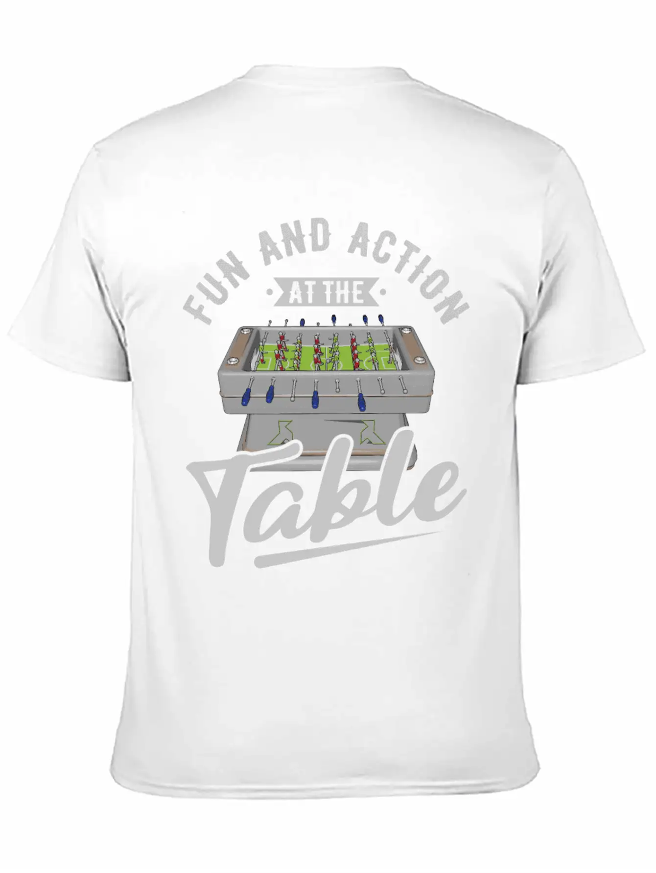 Table Soccer Fan Gift Outfit Table Football Unisex Short Sleeve Soft Cotton T-Shirt – Casual Everyday Wear