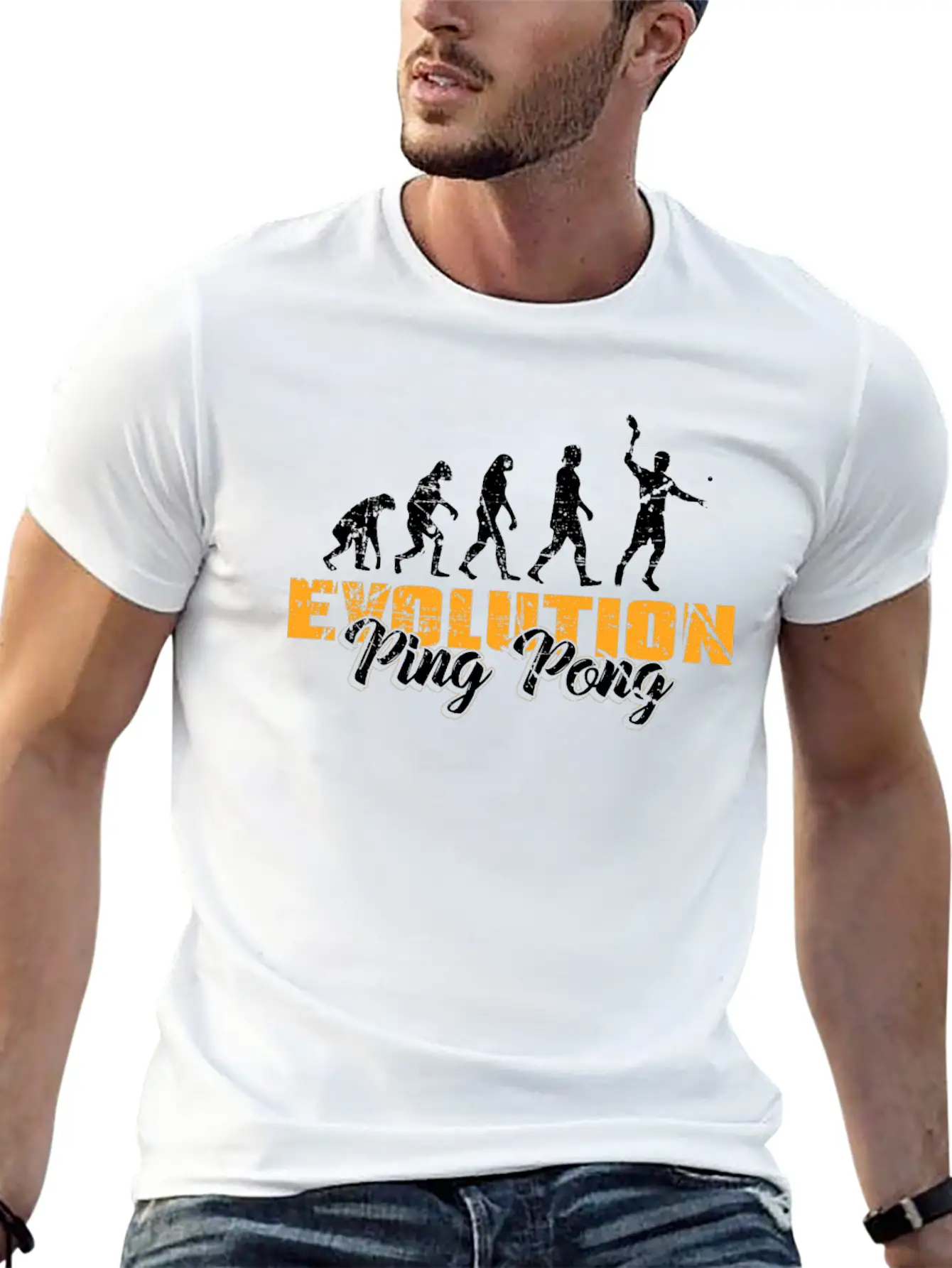 Table Tennis Stylish Everyday T-Shirt – Unisex Basic Cotton Tee