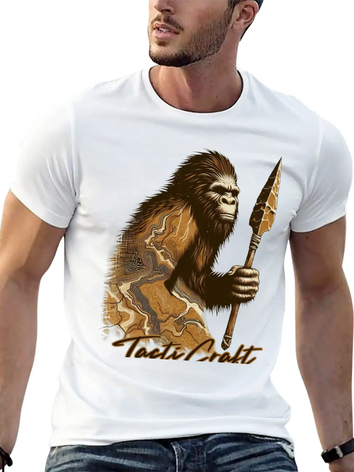 TactiCraft Stone Age Stylish Everyday T-Shirt – Unisex Basic Cotton Tee