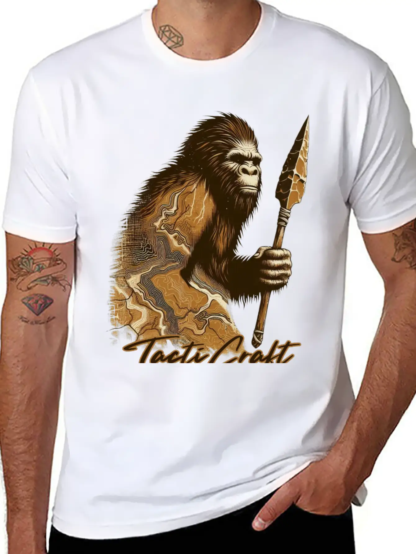 TactiCraft Stone Age Stylish Everyday T-Shirt – Unisex Basic Cotton Tee