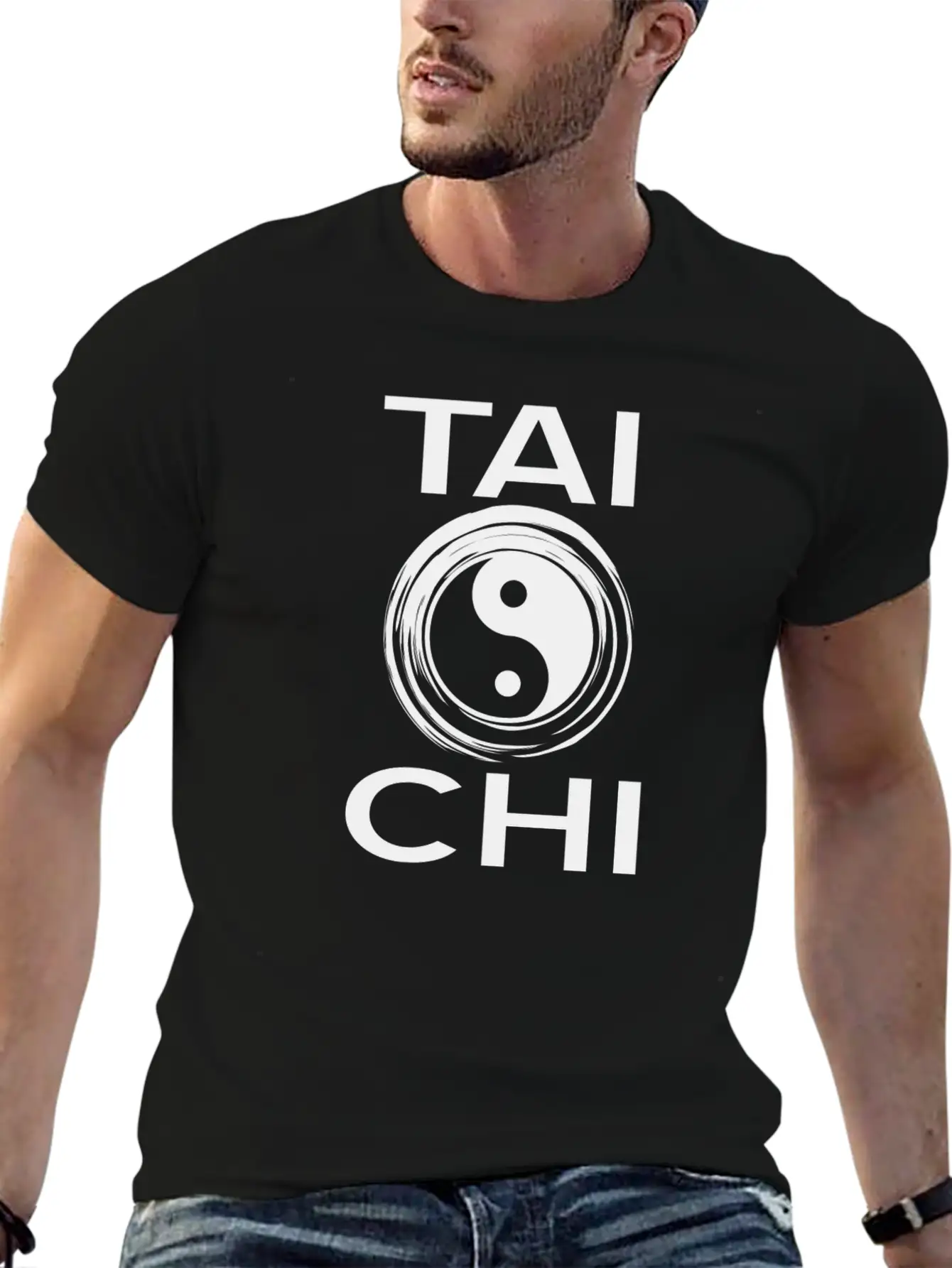 Tai Chi Unisex Short Sleeve Soft Cotton T-Shirt – Casual Everyday Wear