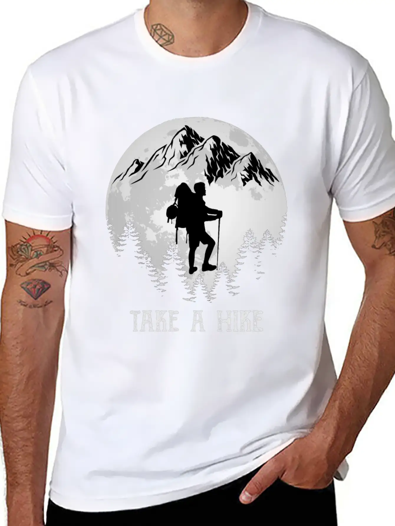 Take A Hike Wanderlust Hiking Comfortable Minimalist Graphic Tee – Summer Style Essential