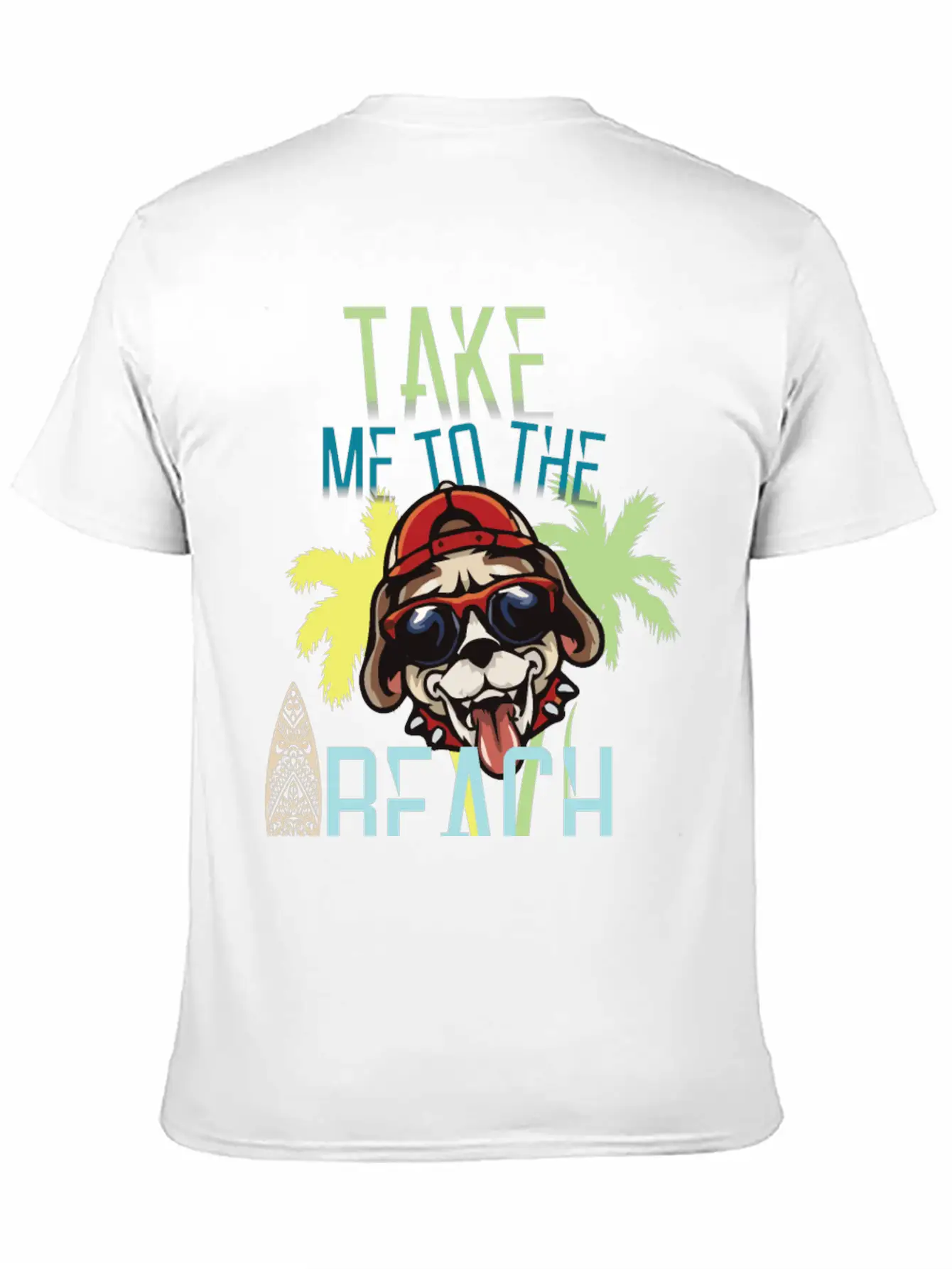 Take Me To The Beach - Dog Lover Basic Graphic T-Shirt – Daily Comfort In Soft Cotton