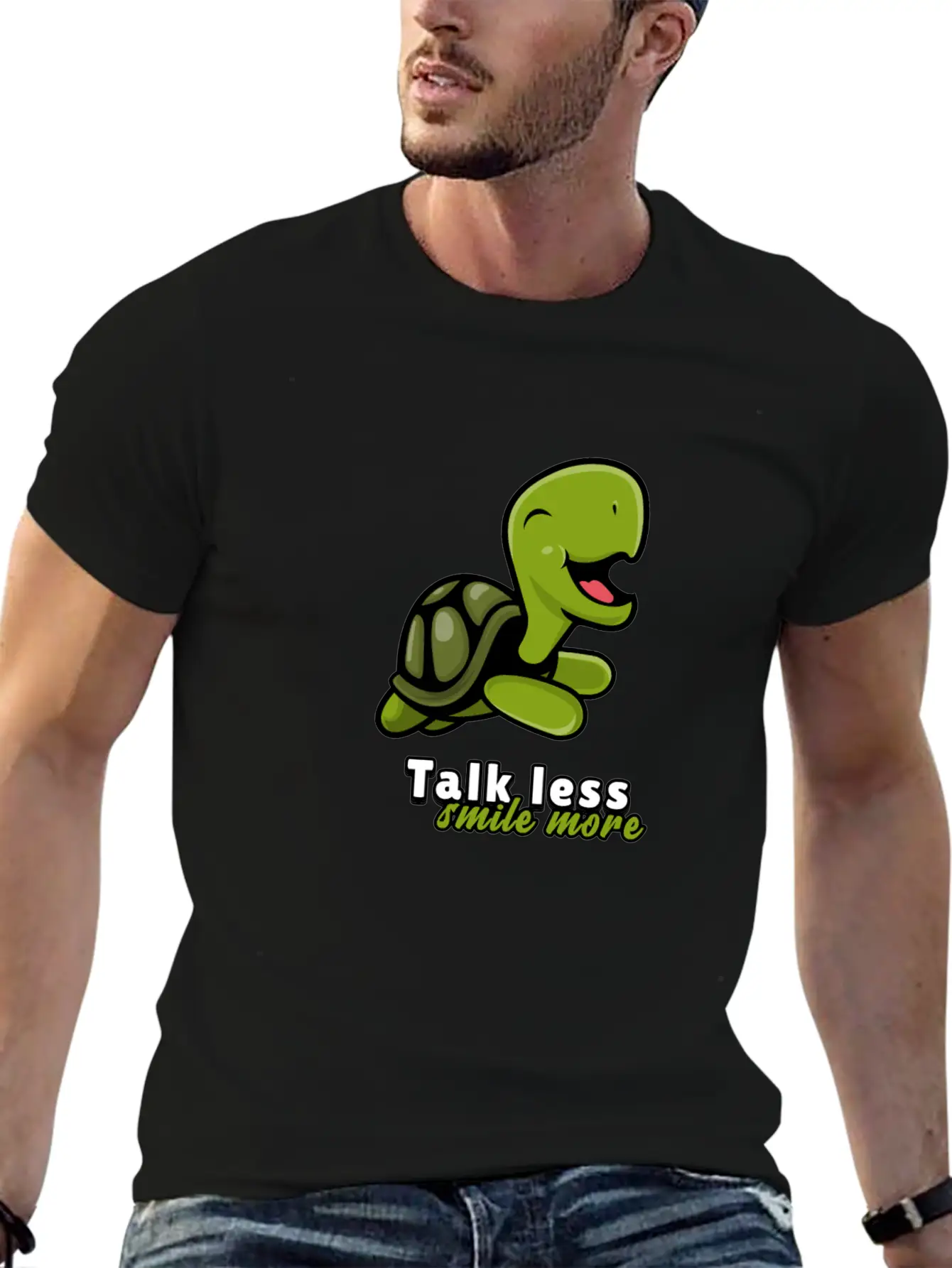 Talk Less Smile More For People Who Like Smiles Unisex Short Sleeve Soft Cotton T-Shirt – Casual Everyday Wear
