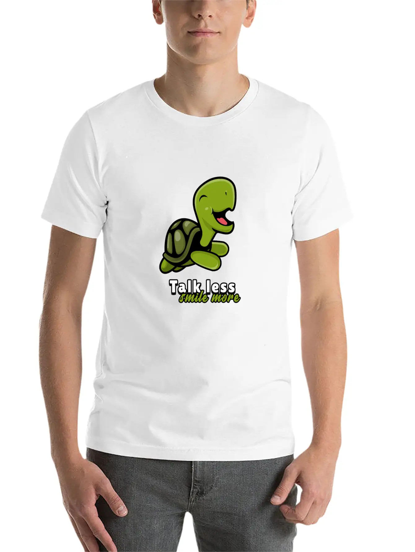 Talk Less Smile More For People Who Like Smiles Unisex Short Sleeve Soft Cotton T-Shirt – Casual Everyday Wear
