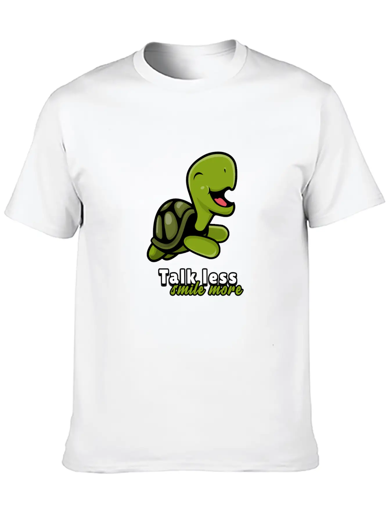Talk Less Smile More For People Who Like Smiles Unisex Short Sleeve Soft Cotton T-Shirt – Casual Everyday Wear