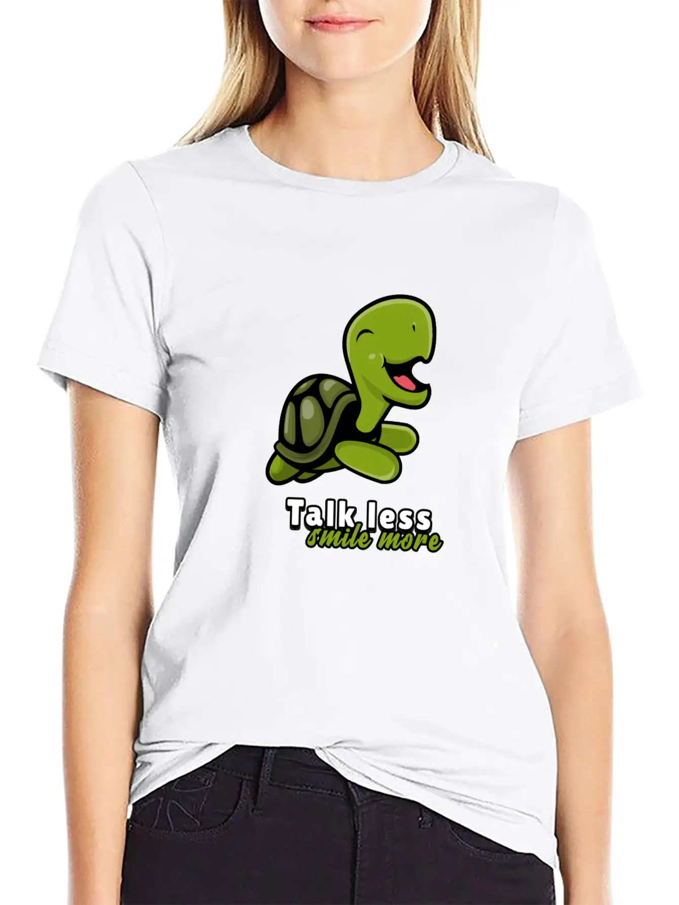 Talk Less Smile More For People Who Like Smiles Unisex Short Sleeve Soft Cotton T-Shirt – Casual Everyday Wear
