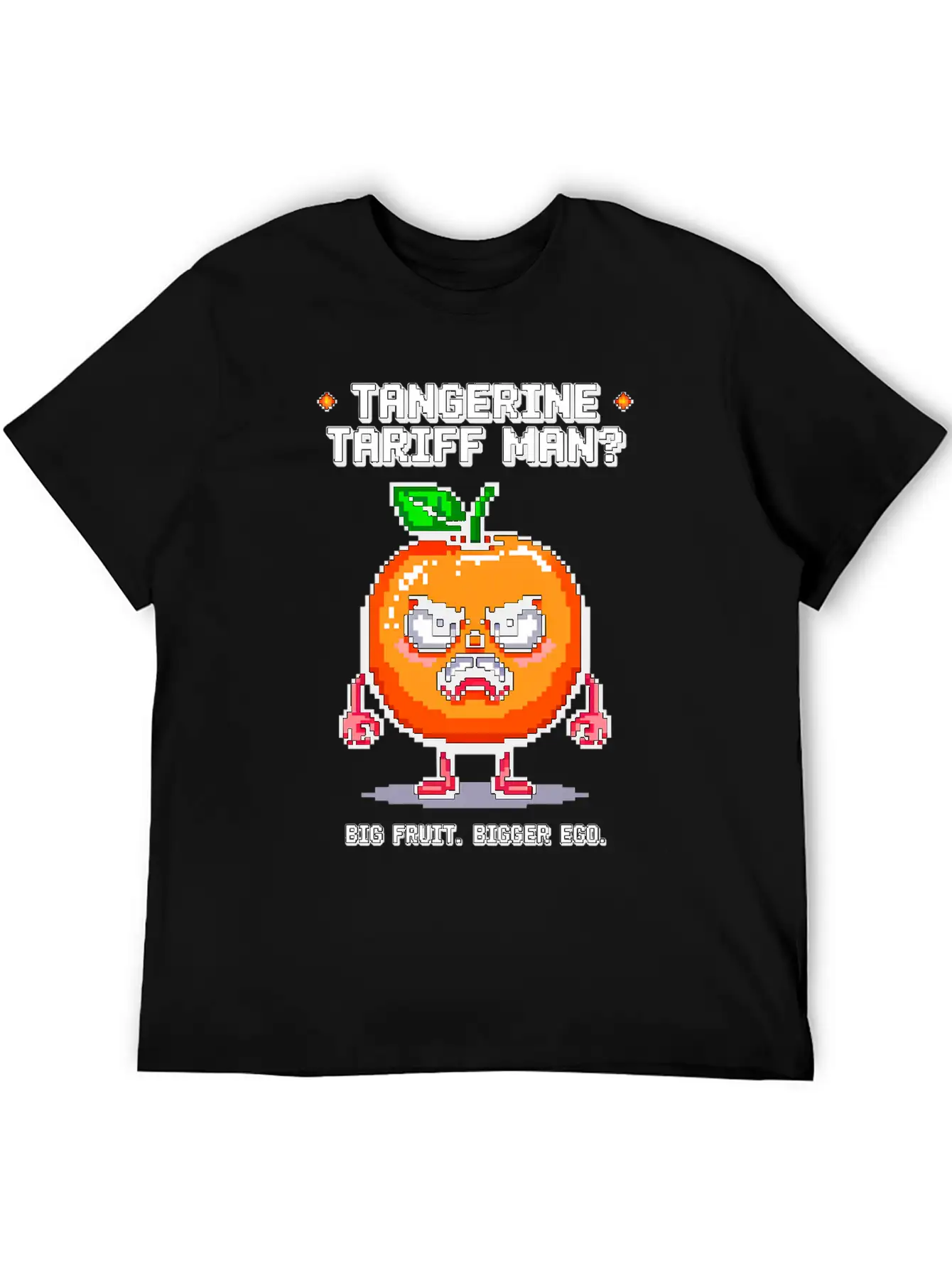 Tangerine Tariff Man? Big Fruit. Bigger Ego. Unisex Short Sleeve Soft Cotton T-Shirt – Casual Everyday Wear