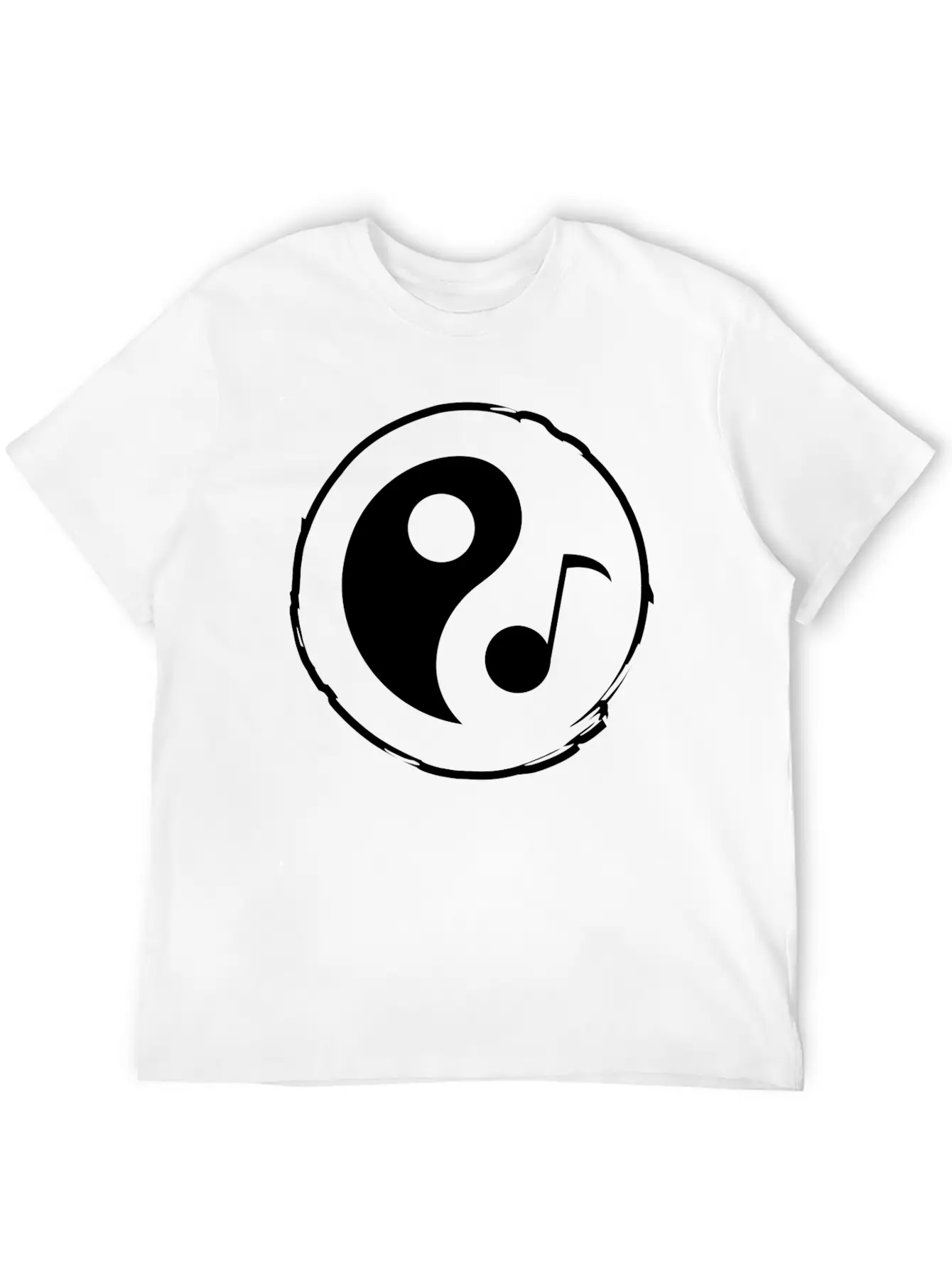 Tao Crypto Coin Icon Flat White Essential Unisex Summer Tee – Soft Cotton Casual Fit