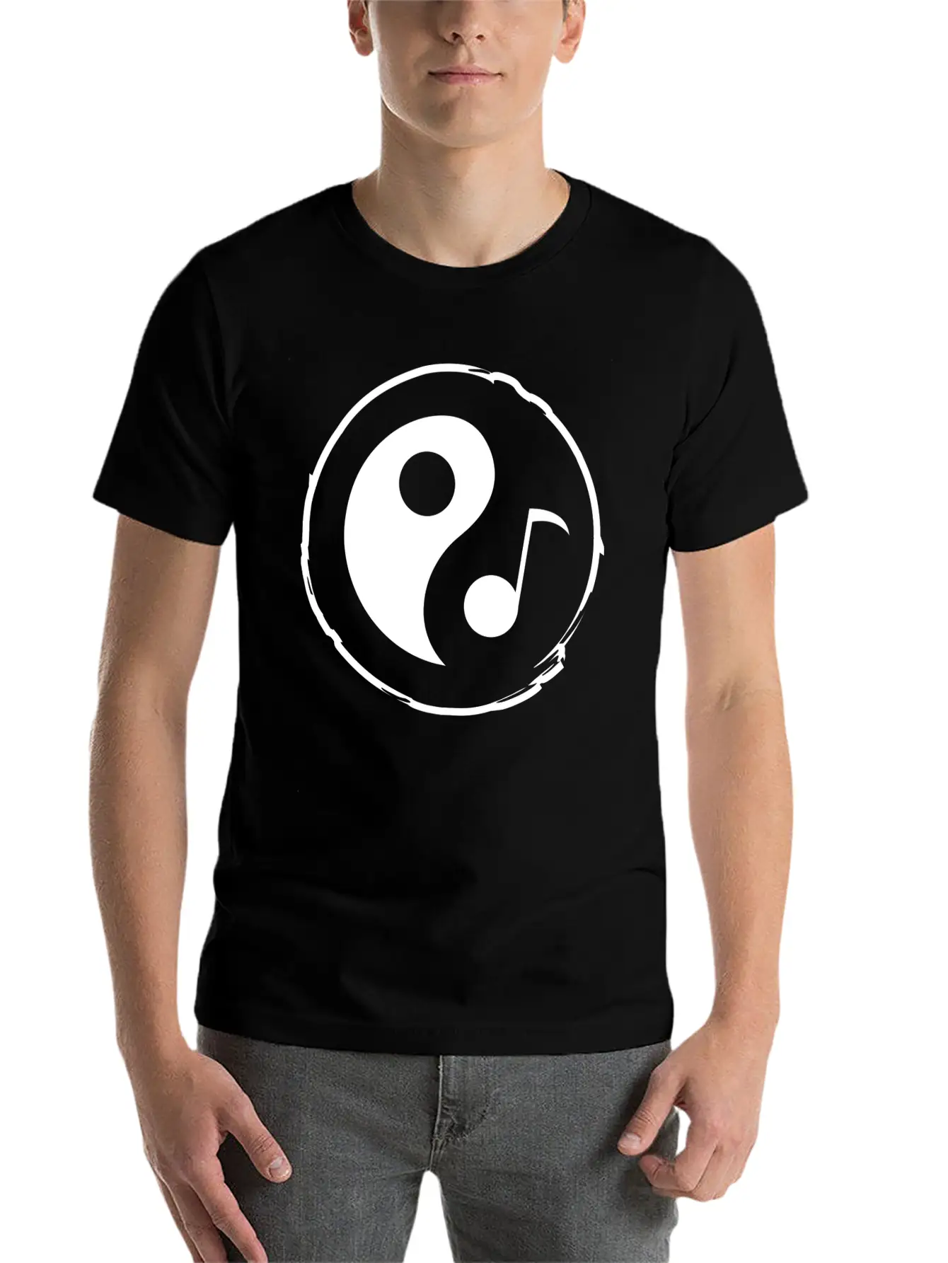 Tao Crypto Coin Icon Flat White Essential Unisex Summer Tee – Soft Cotton Casual Fit