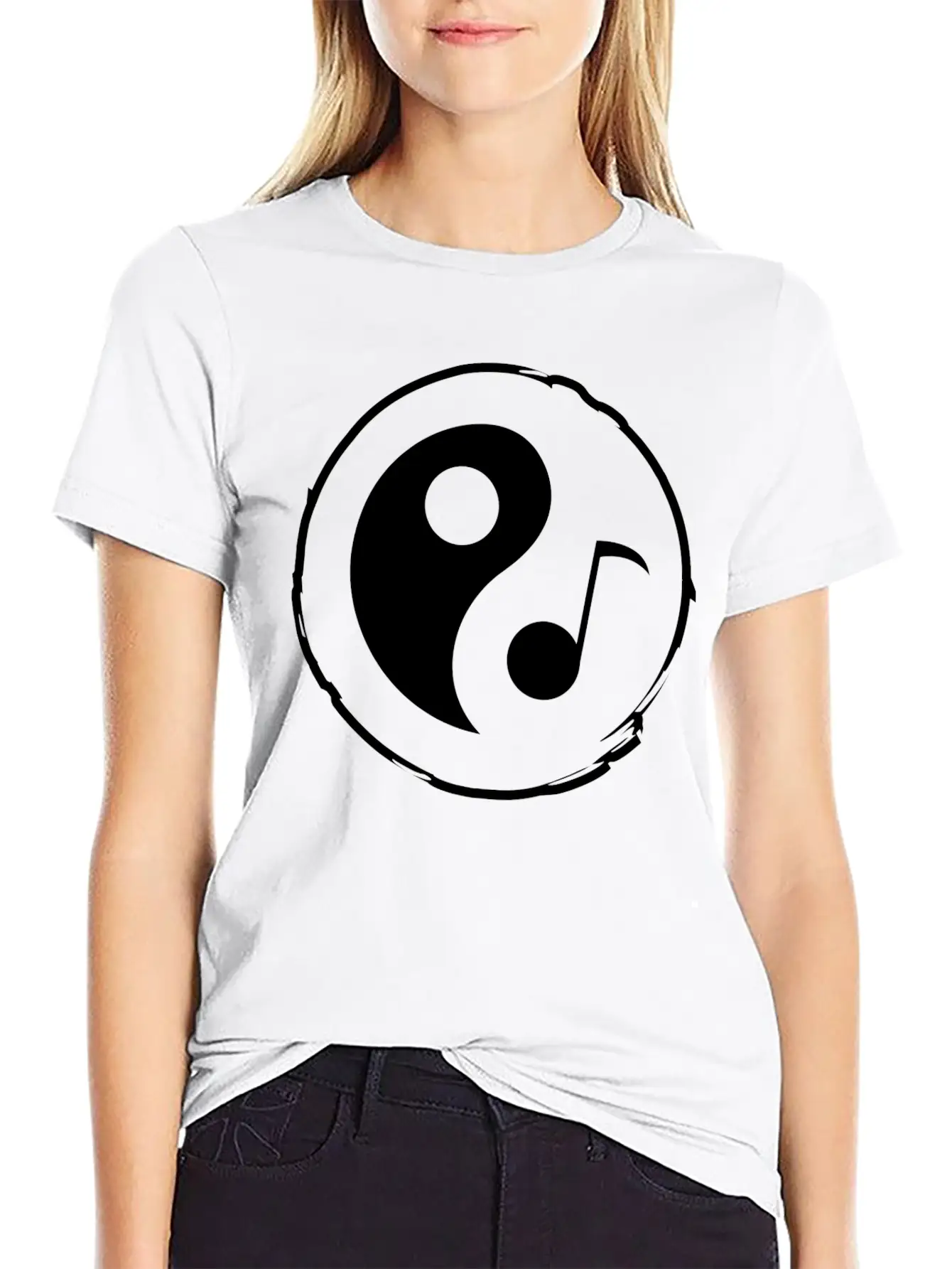 Tao Crypto Coin Icon Flat White Essential Unisex Summer Tee – Soft Cotton Casual Fit