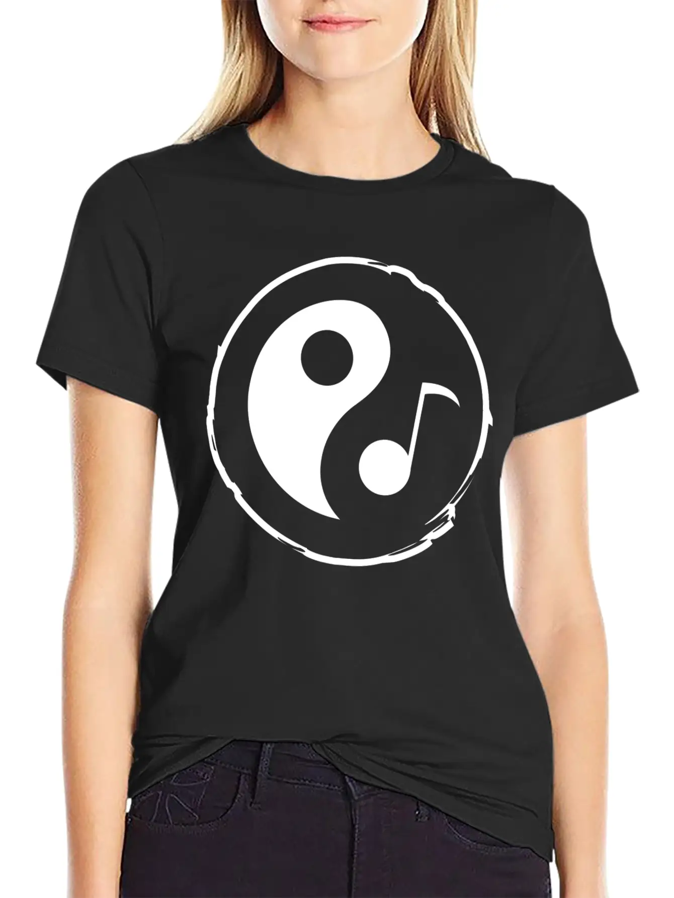 Tao Crypto Coin Icon Flat White Essential Unisex Summer Tee – Soft Cotton Casual Fit
