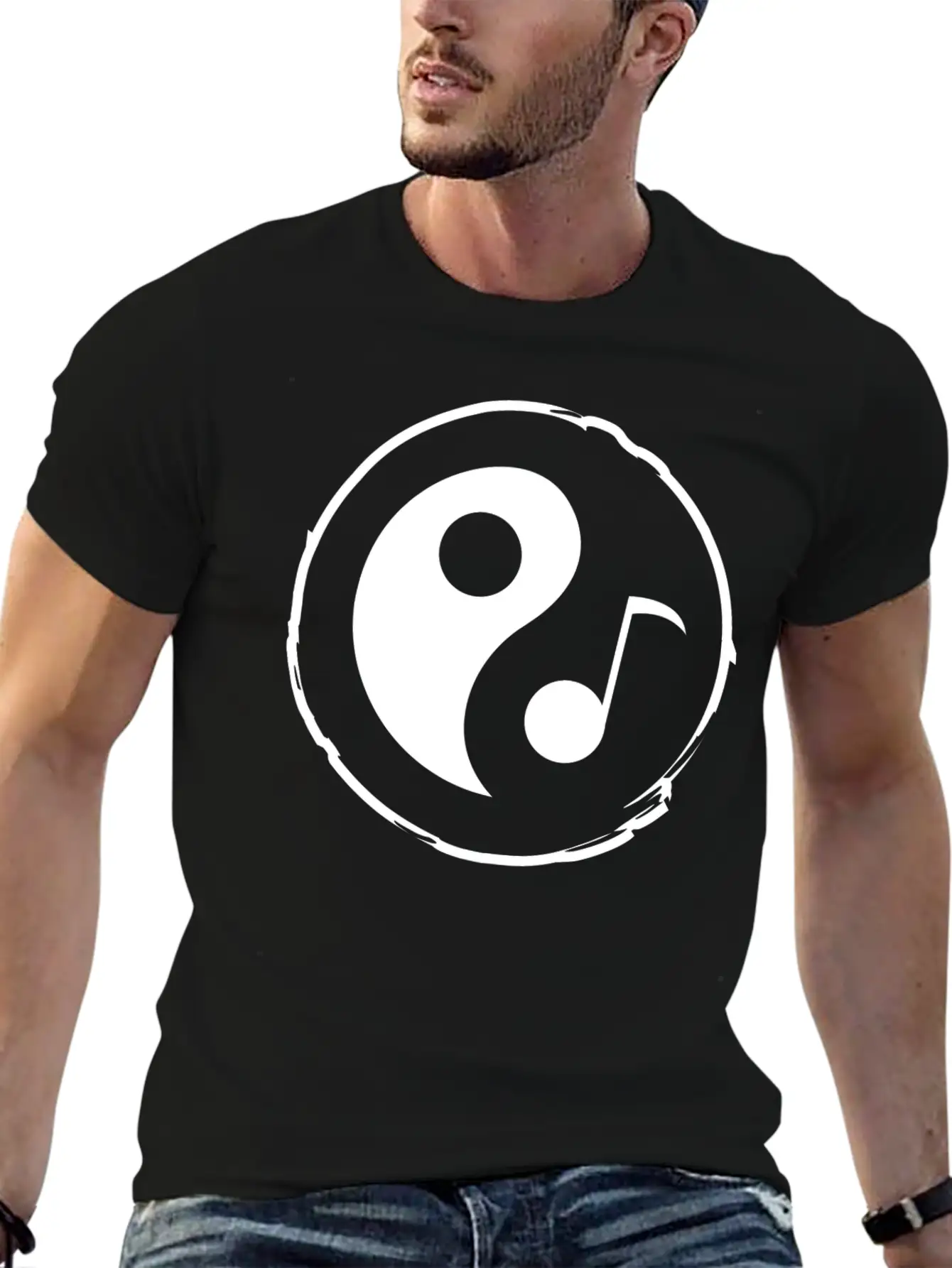 Tao Crypto Coin Icon Flat White Essential Unisex Summer Tee – Soft Cotton Casual Fit