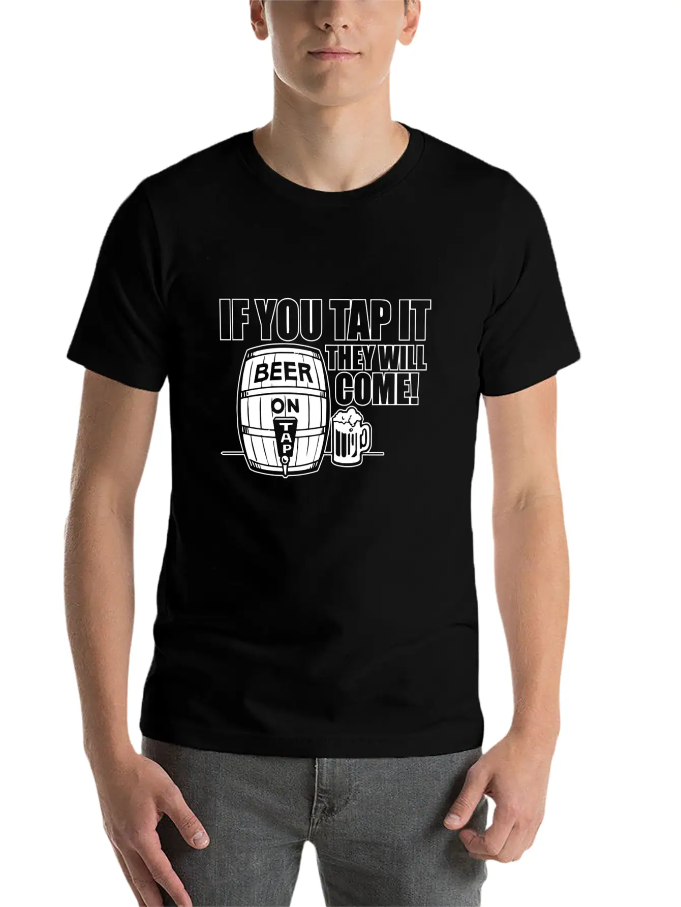 TAP COME Unisex Casual T-Shirt – Clean Design For Daily Comfort