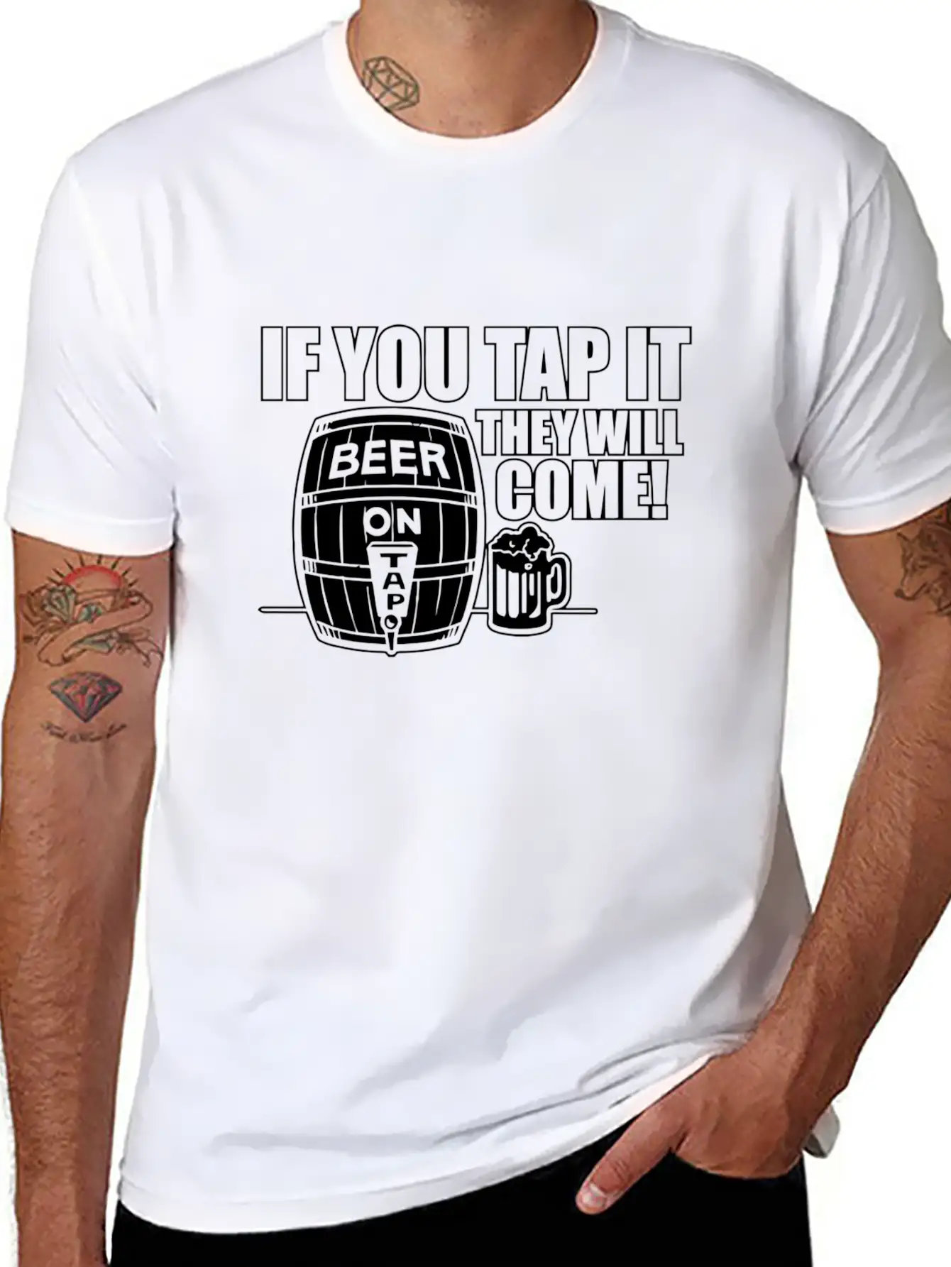TAP COME Unisex Casual T-Shirt – Clean Design For Daily Comfort