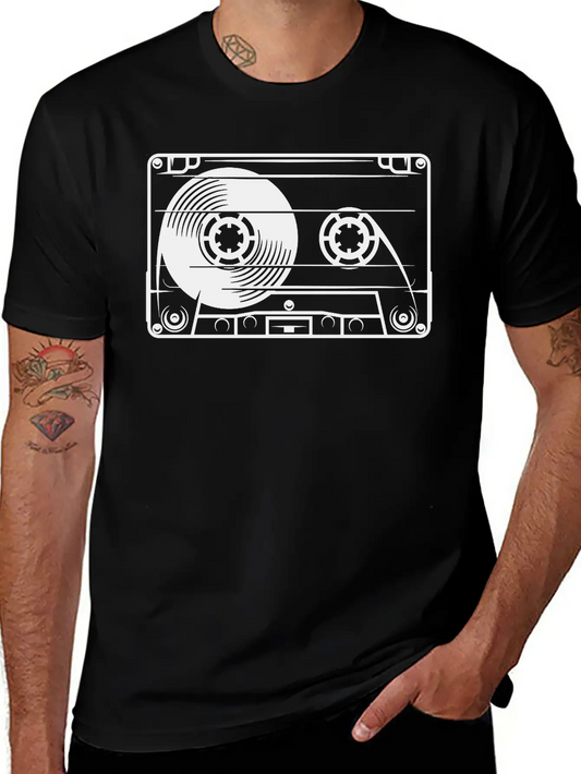 Tape Unisex Short Sleeve Soft Cotton T-Shirt – Casual Everyday Wear